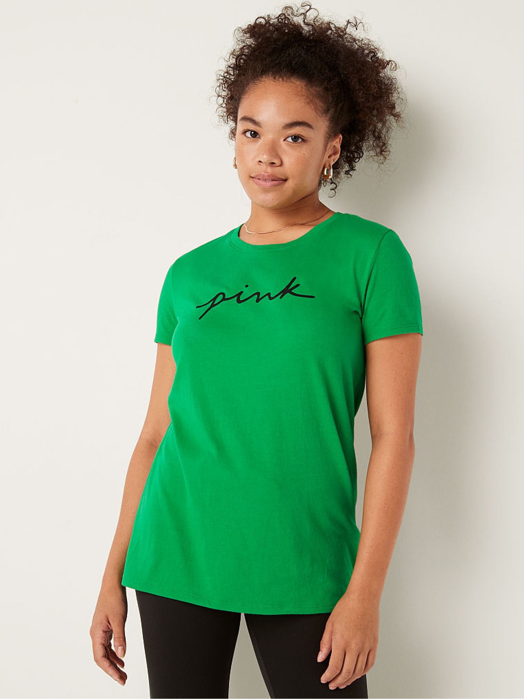 Happy Camper Green Logo Short Sleeve T-Shirt - Image 1 of 3