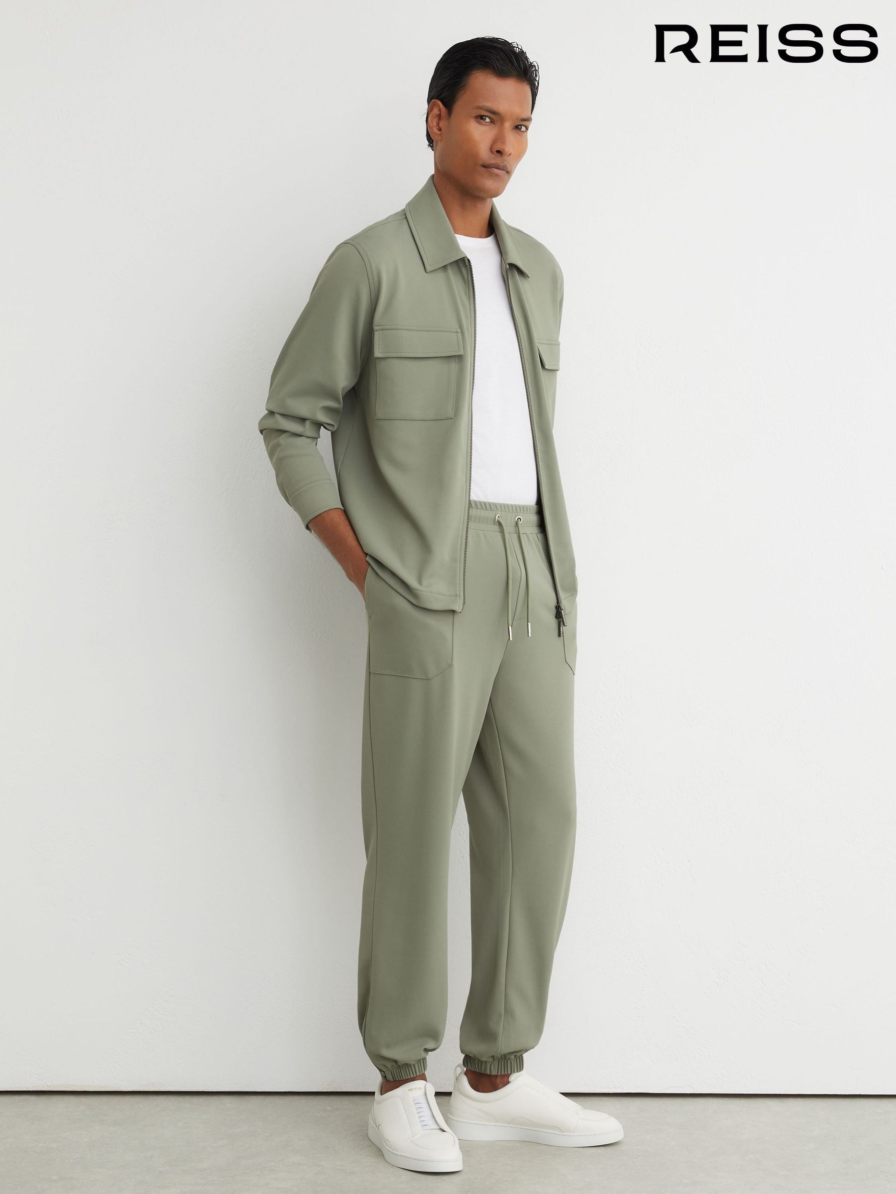 Joggers in Sage Green - Image 3 of 9