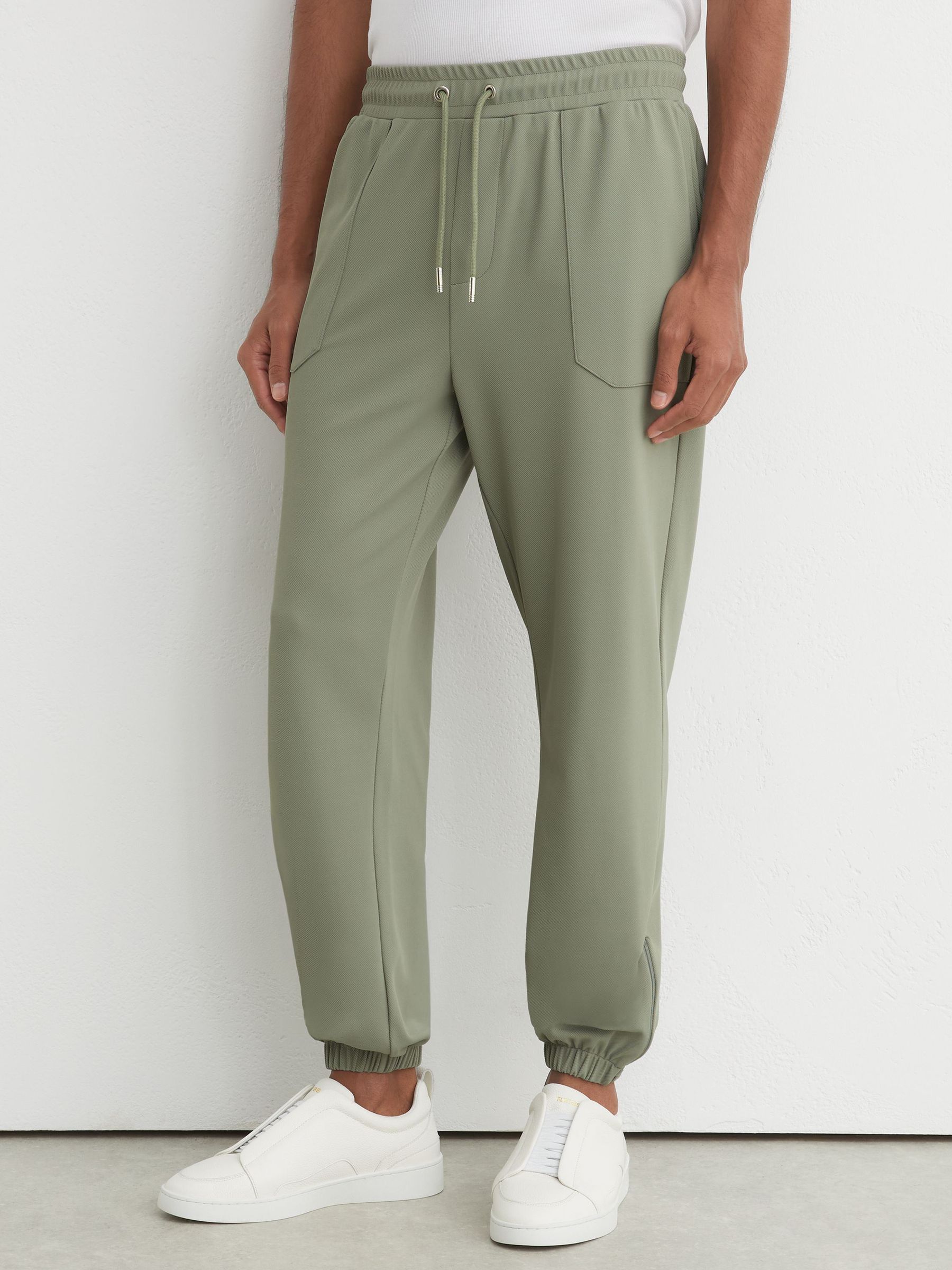 Joggers in Sage Green - Image 8 of 9