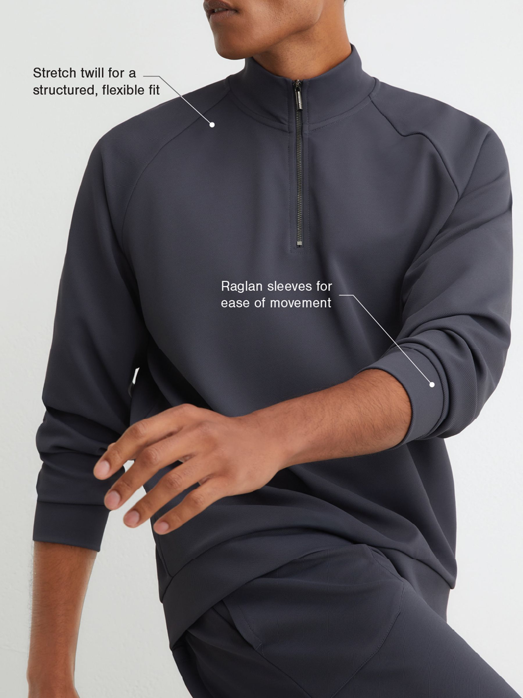 Sweat Top in Airforce Blue - Image 4 of 8
