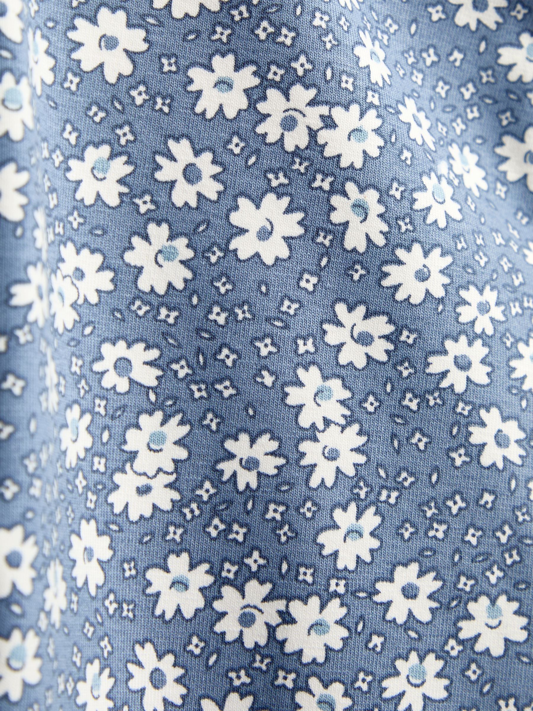 Blue Ditsy Floral 2-Pack Leggings - Image 7 of 7 Blue Ditsy Floral 2-Pack Leggings - Image 7 of 7