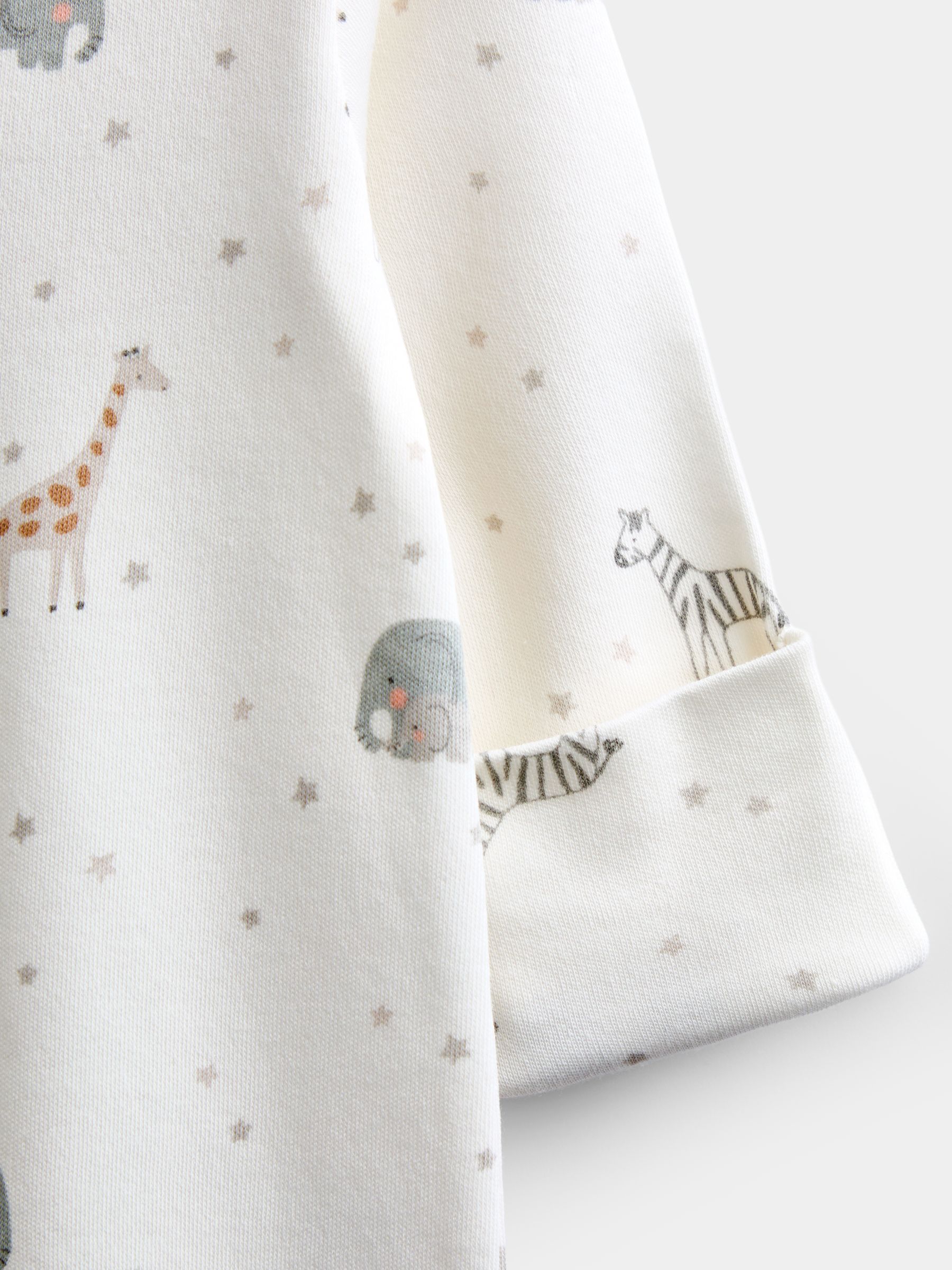 Cream Safari Sleepsuit & Hat Set - Image 10 of 10
