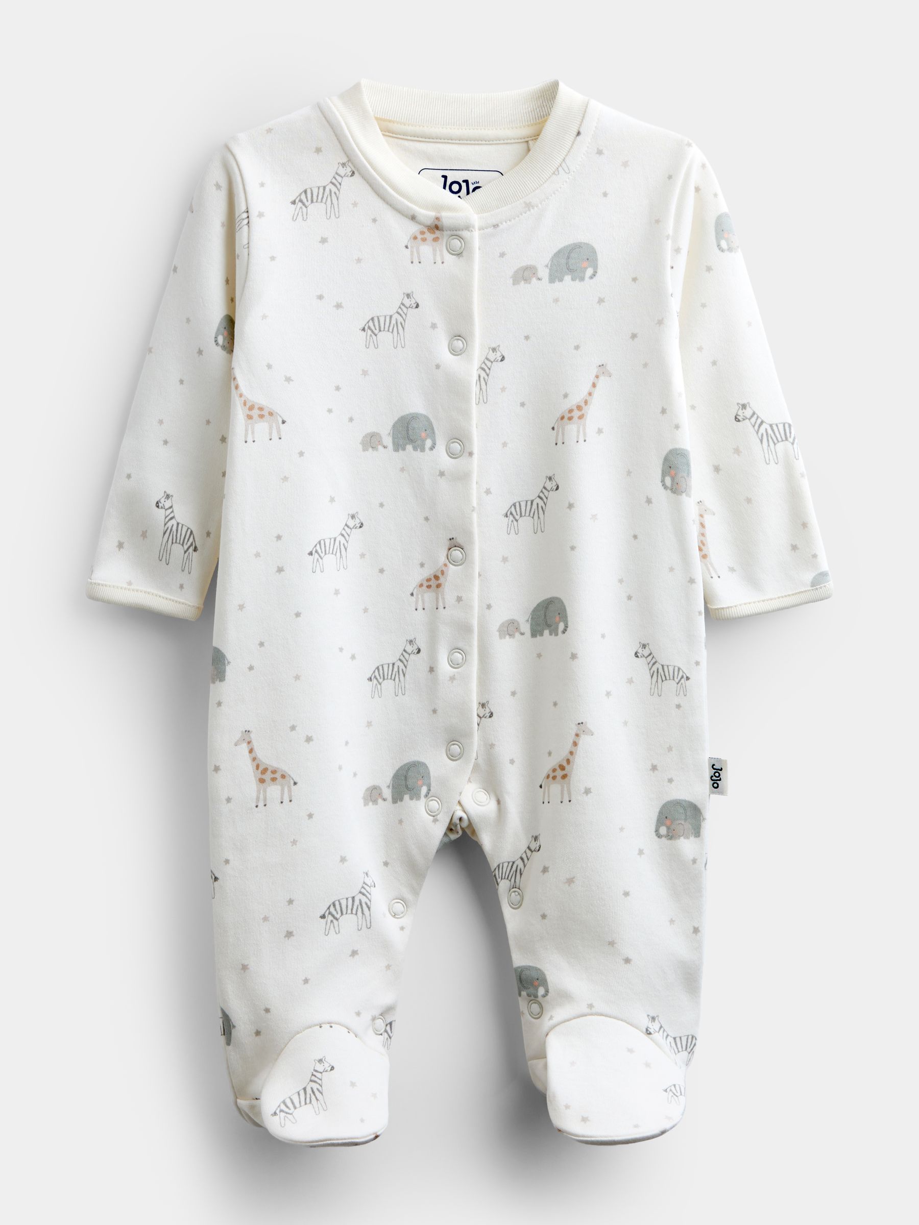 Cream Safari Sleepsuit & Hat Set - Image 2 of 7