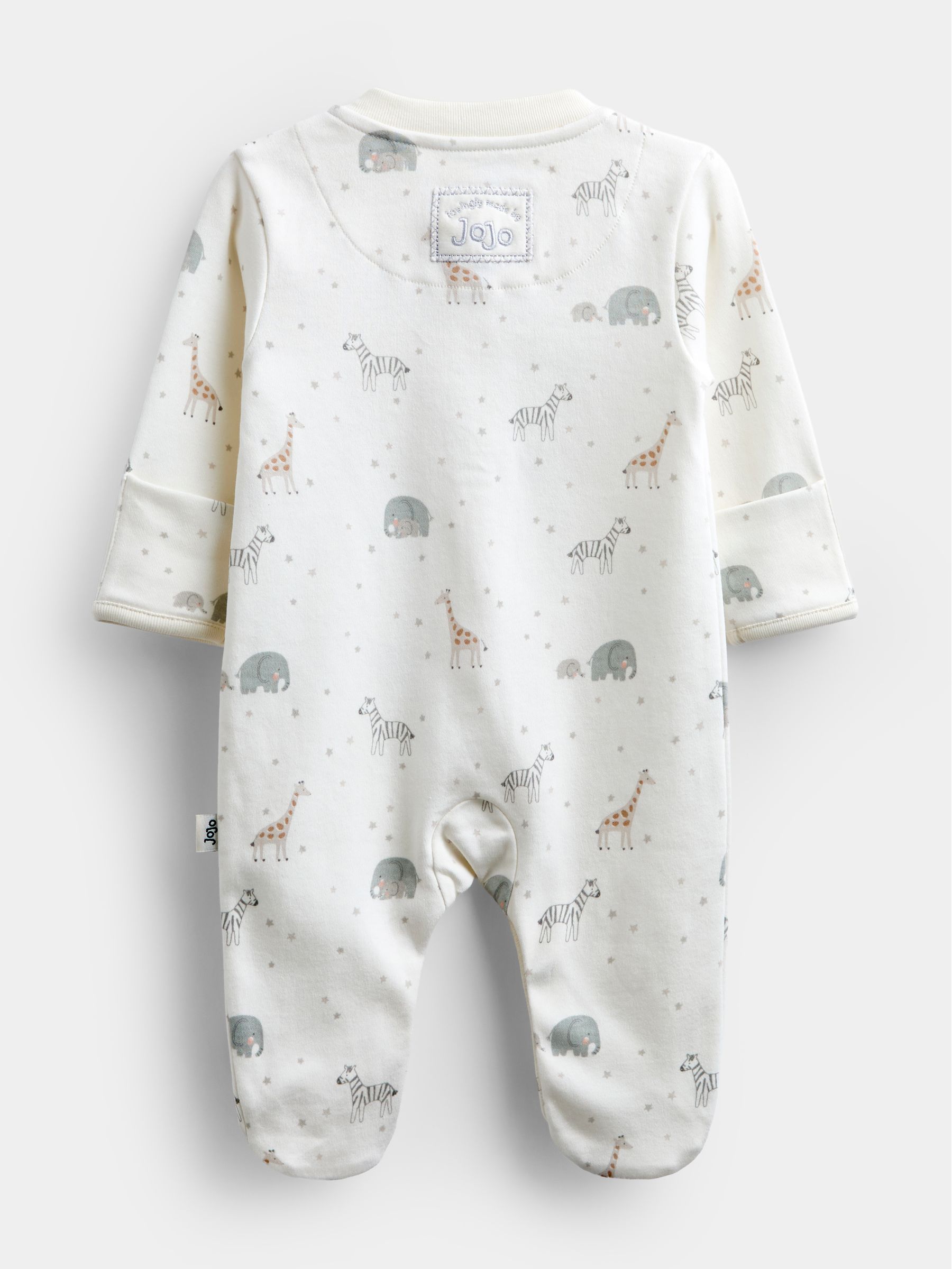 Cream Safari Sleepsuit & Hat Set - Image 3 of 7