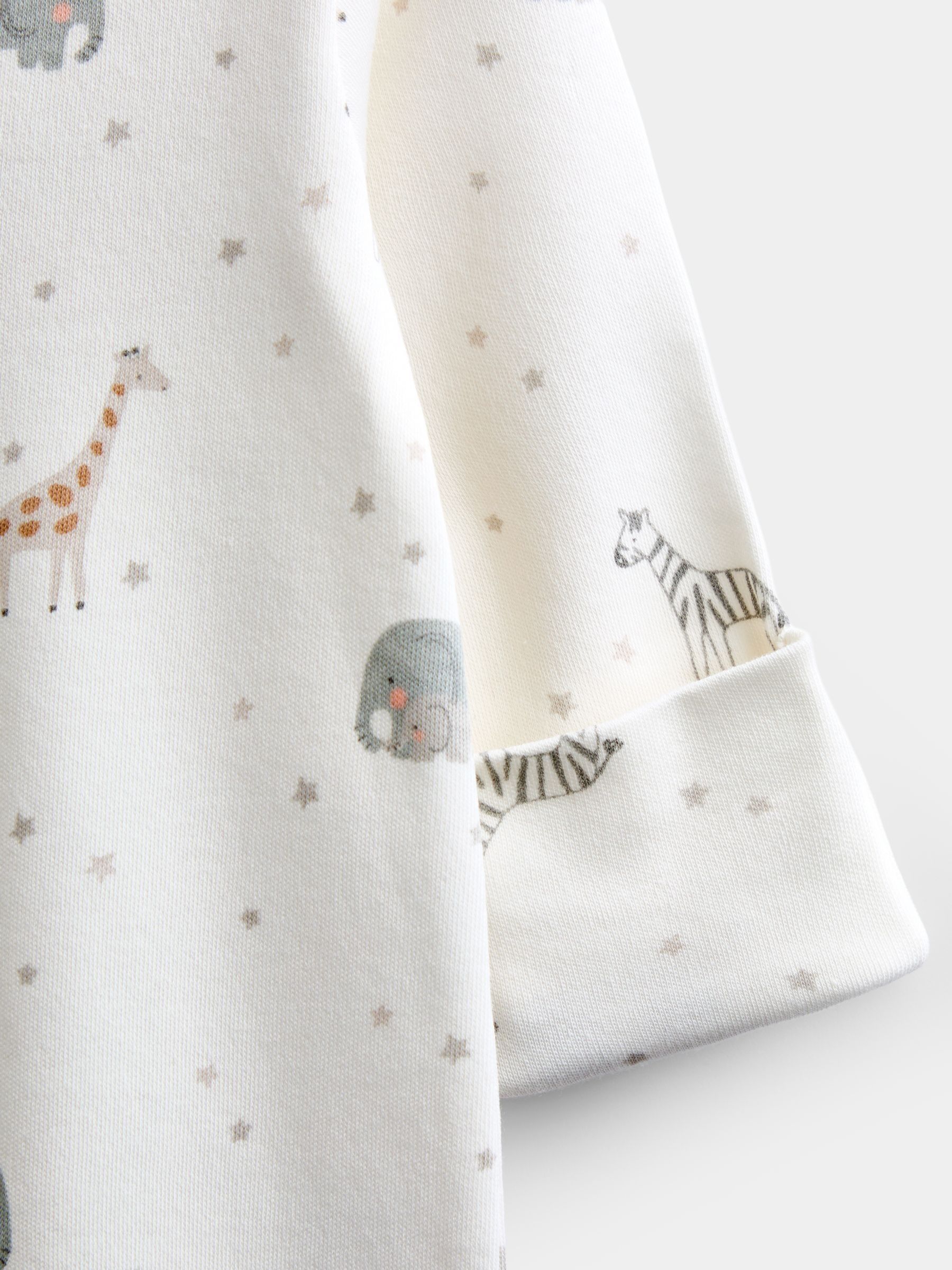Cream Safari Sleepsuit & Hat Set - Image 7 of 7