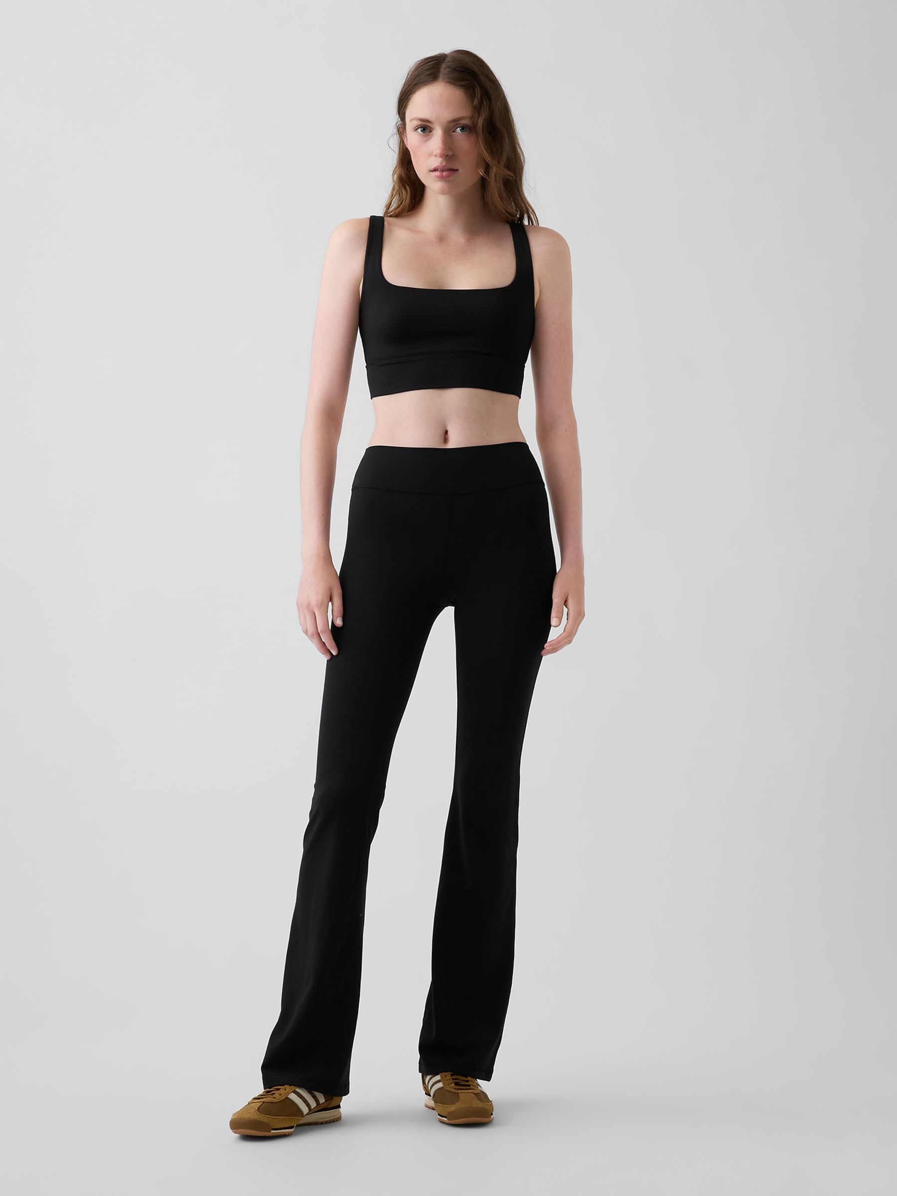 Black Fit Smooth Square-Neck Sports Bra - Image 3 of 3