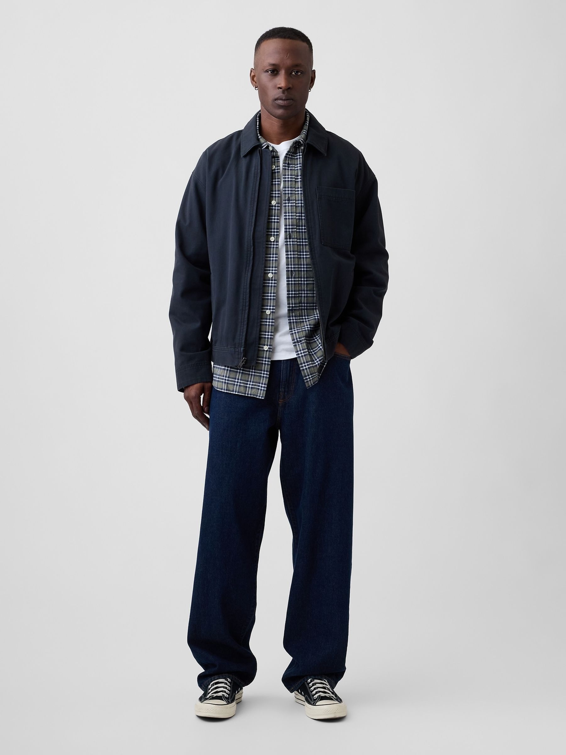 Indigo Wash Baggy Jeans - Image 2 of 6