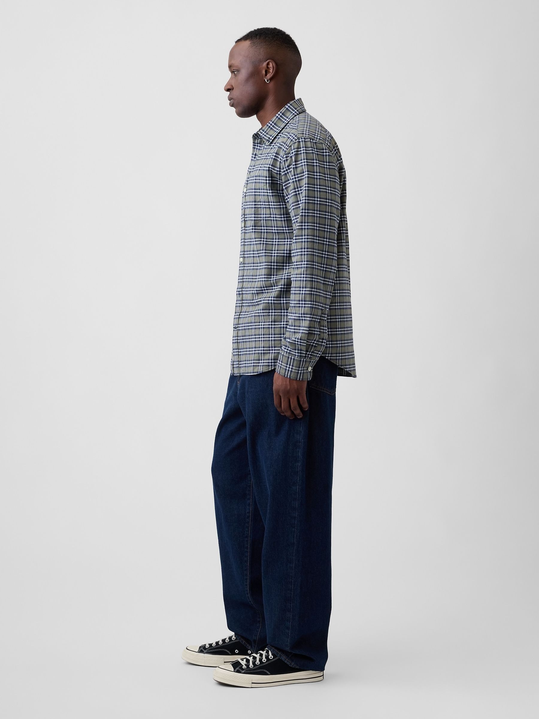 Indigo Wash Baggy Jeans - Image 3 of 6
