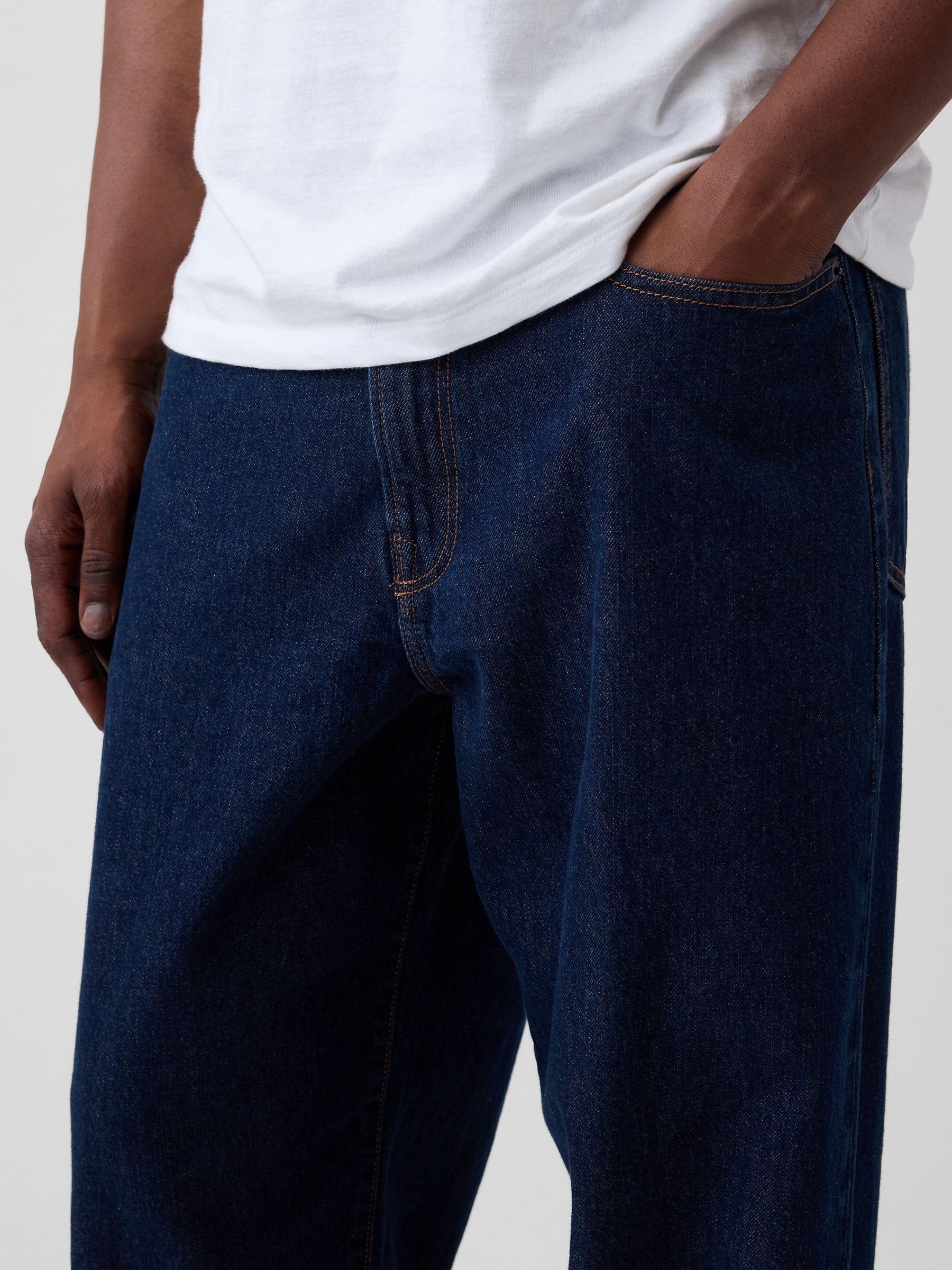 Indigo Wash Baggy Jeans - Image 5 of 6