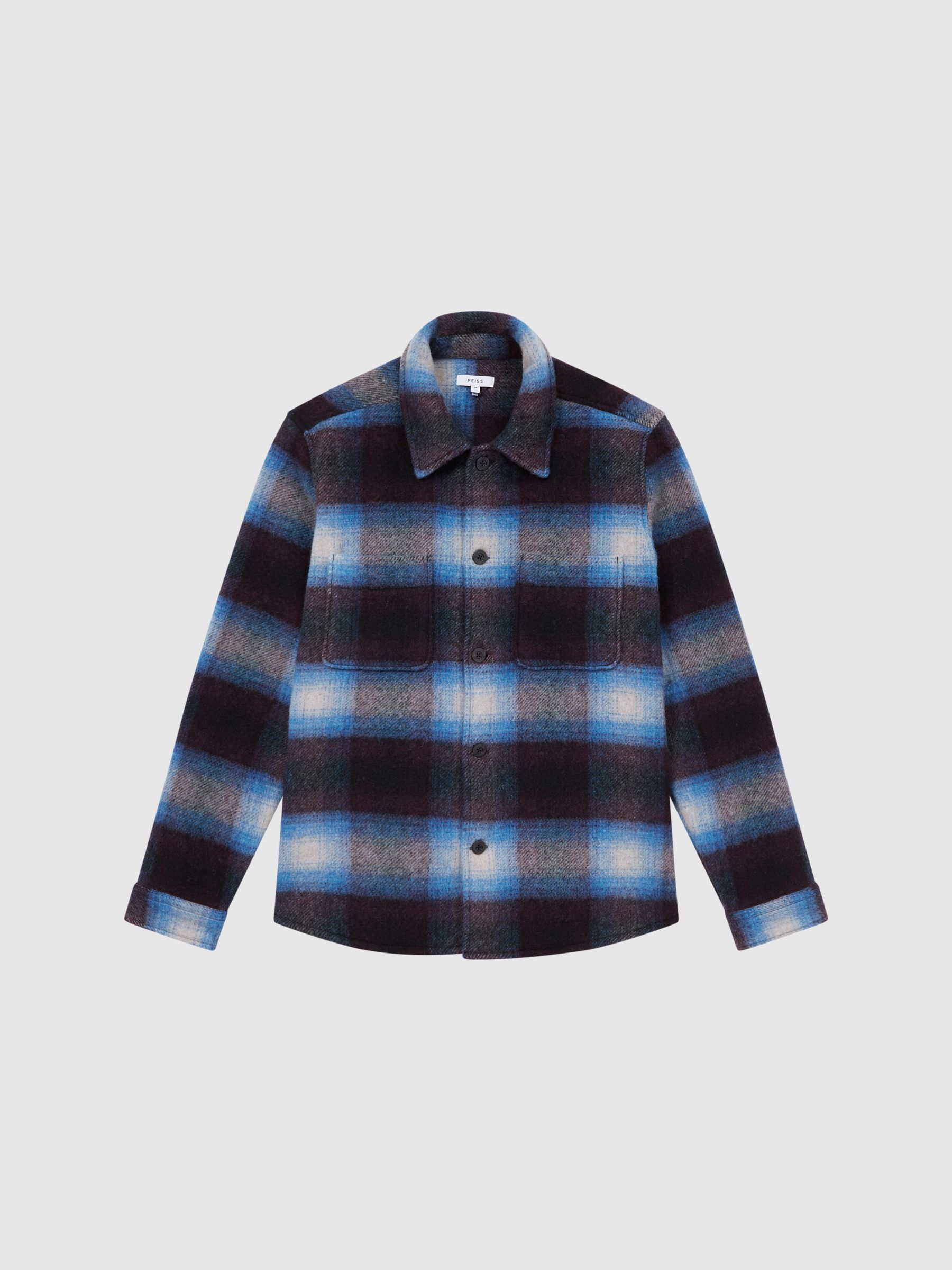 Checked Twin Pocket Overshirt in Multi - Image 2 of 7