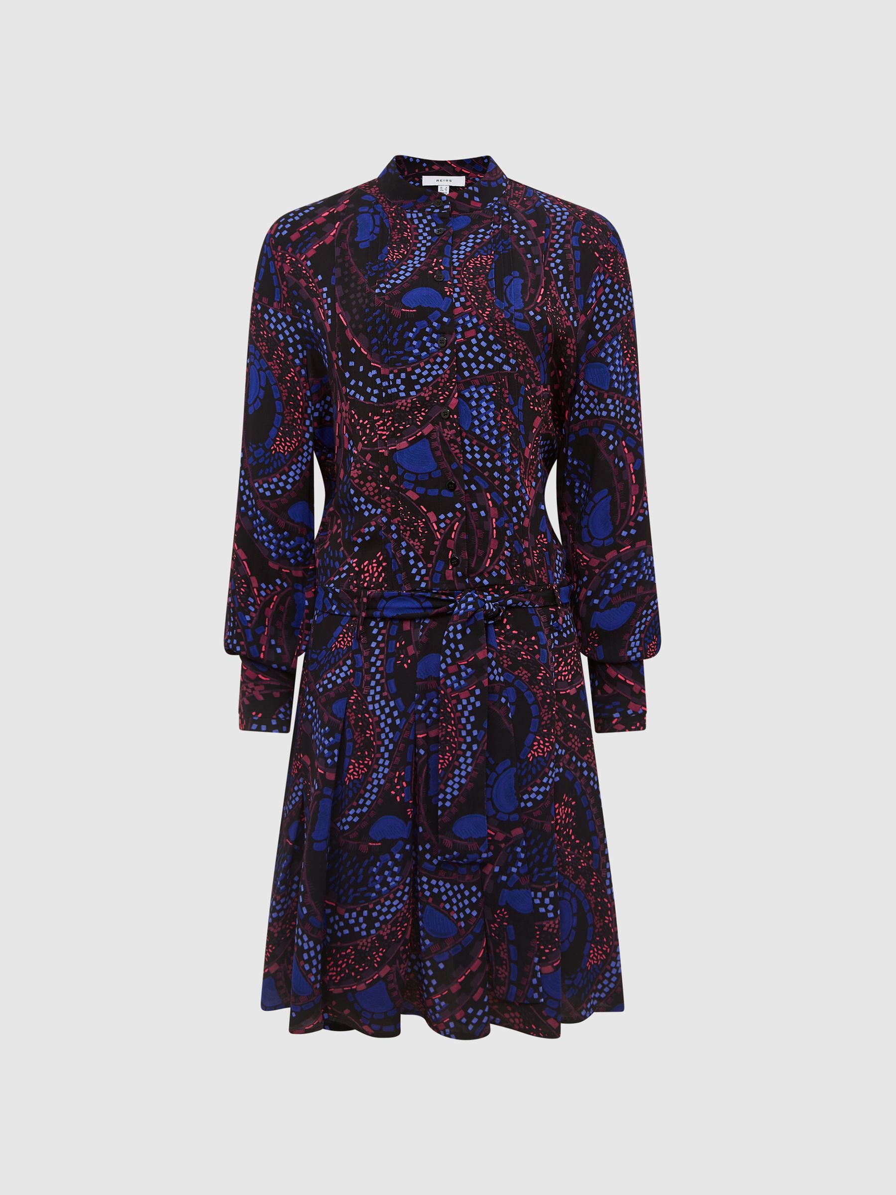 Printed Mini Dress in Purple - Image 2 of 7