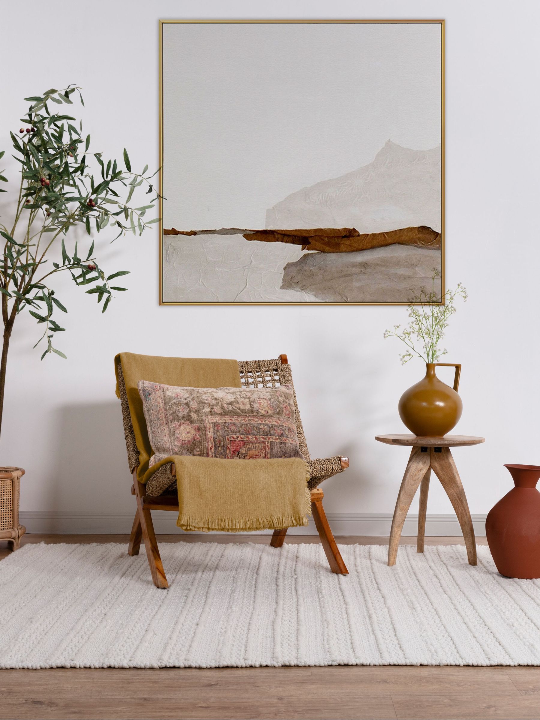 Asiatic Rugs Cream Indoor/Outdoor Grayson Rug - Image 1 of 4