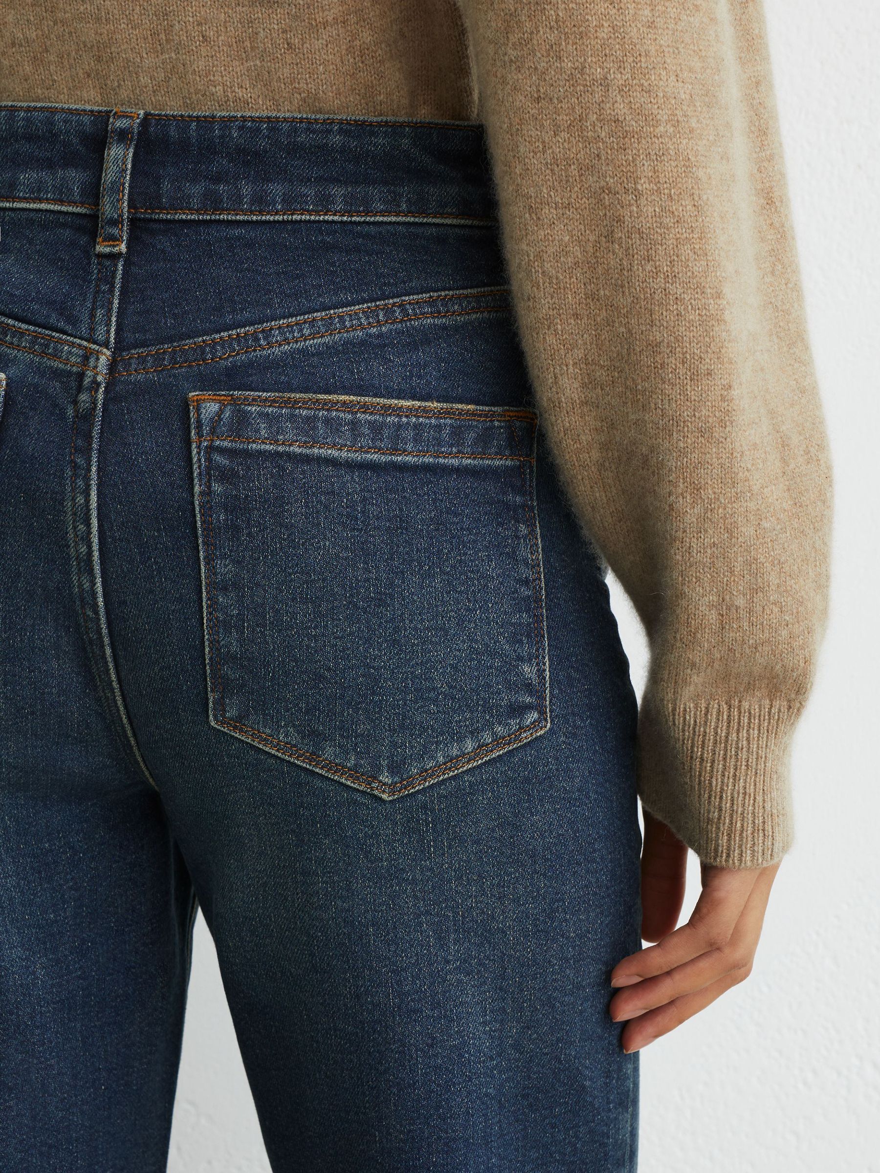 High-Rise Bootcut Jeans in Mid Blue - Image 5 of 8