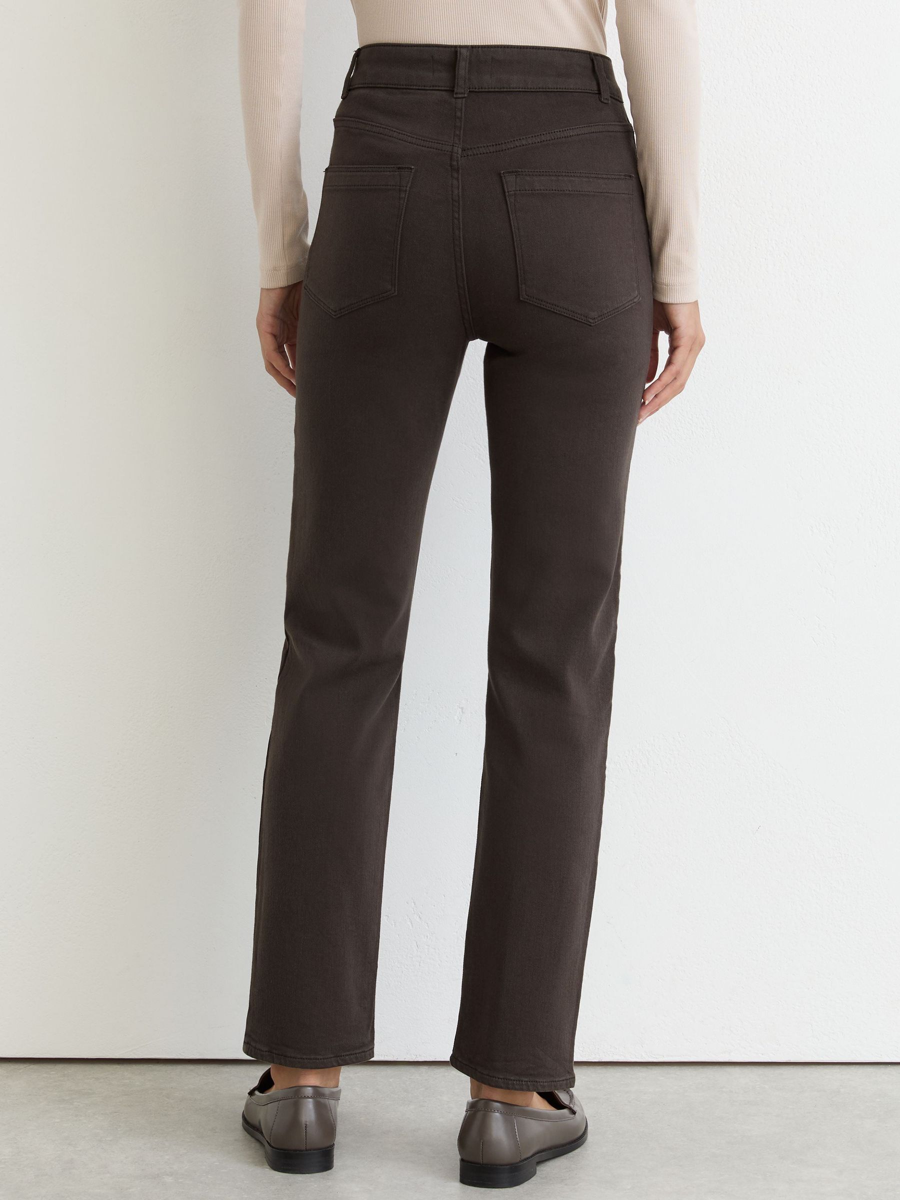 Slim-Leg Mid-Rise Jeans in Grape - Image 5 of 6