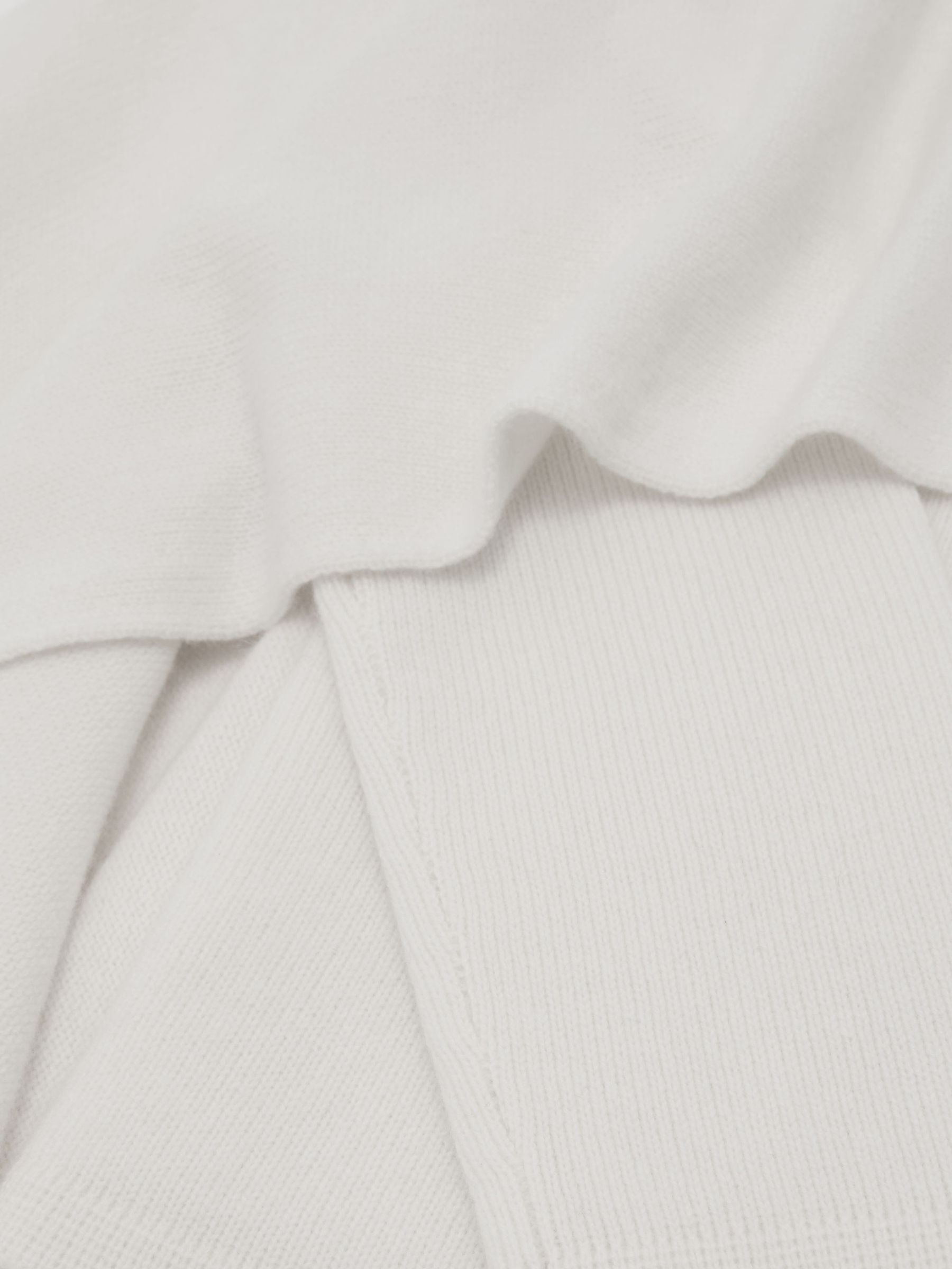 Atelier Wool-Cashmere Cape Knit Jumper in Ivory - Image 8 of 8