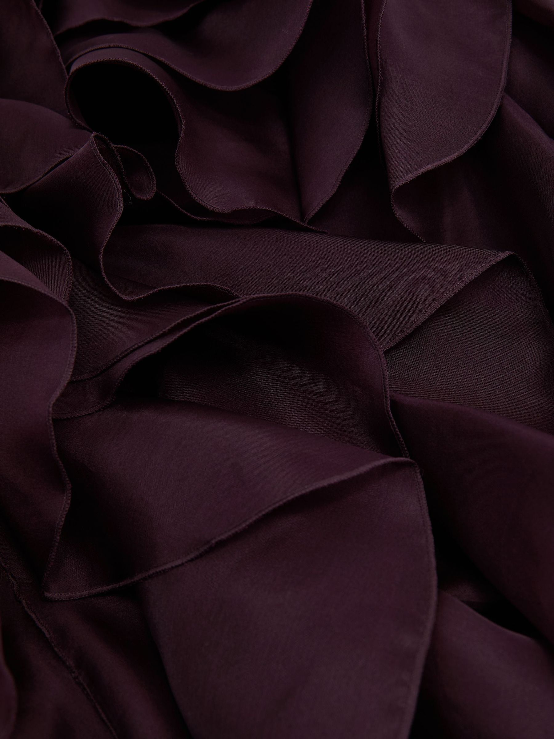 Atelier Silk-Organza Ruffle Maxi Dress in Grape Burgundy - Image 6 of 6