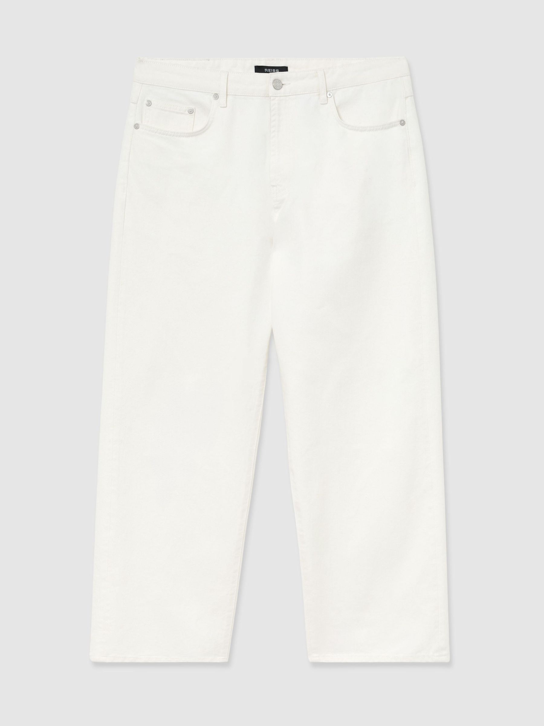 Baggy-Fit Jeans in Off White - Image 2 of 7 Baggy-Fit Jeans in Off White - Image 2 of 7