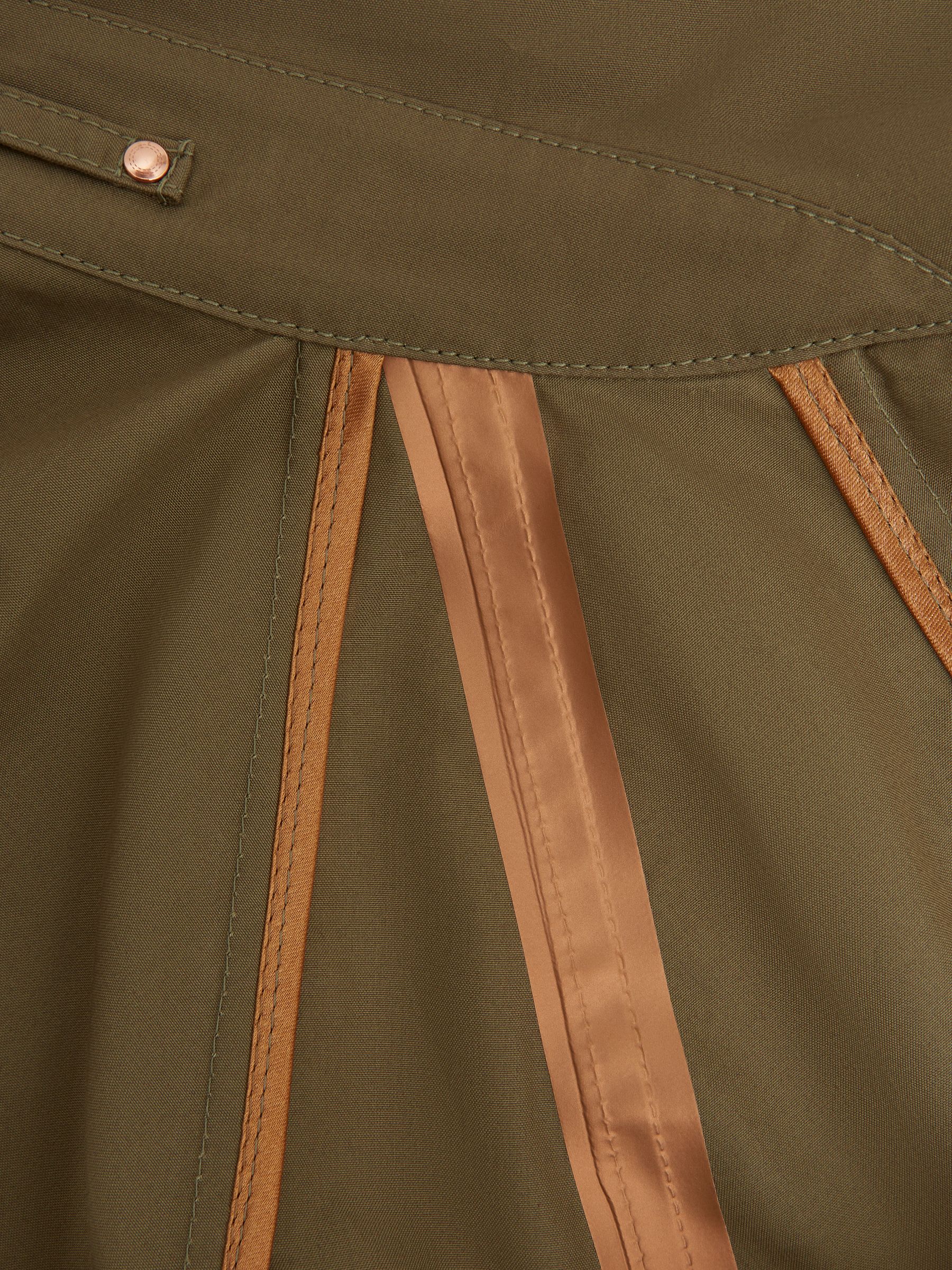 Private White Mid-Length Trench Coat in Sage - Image 11 of 12