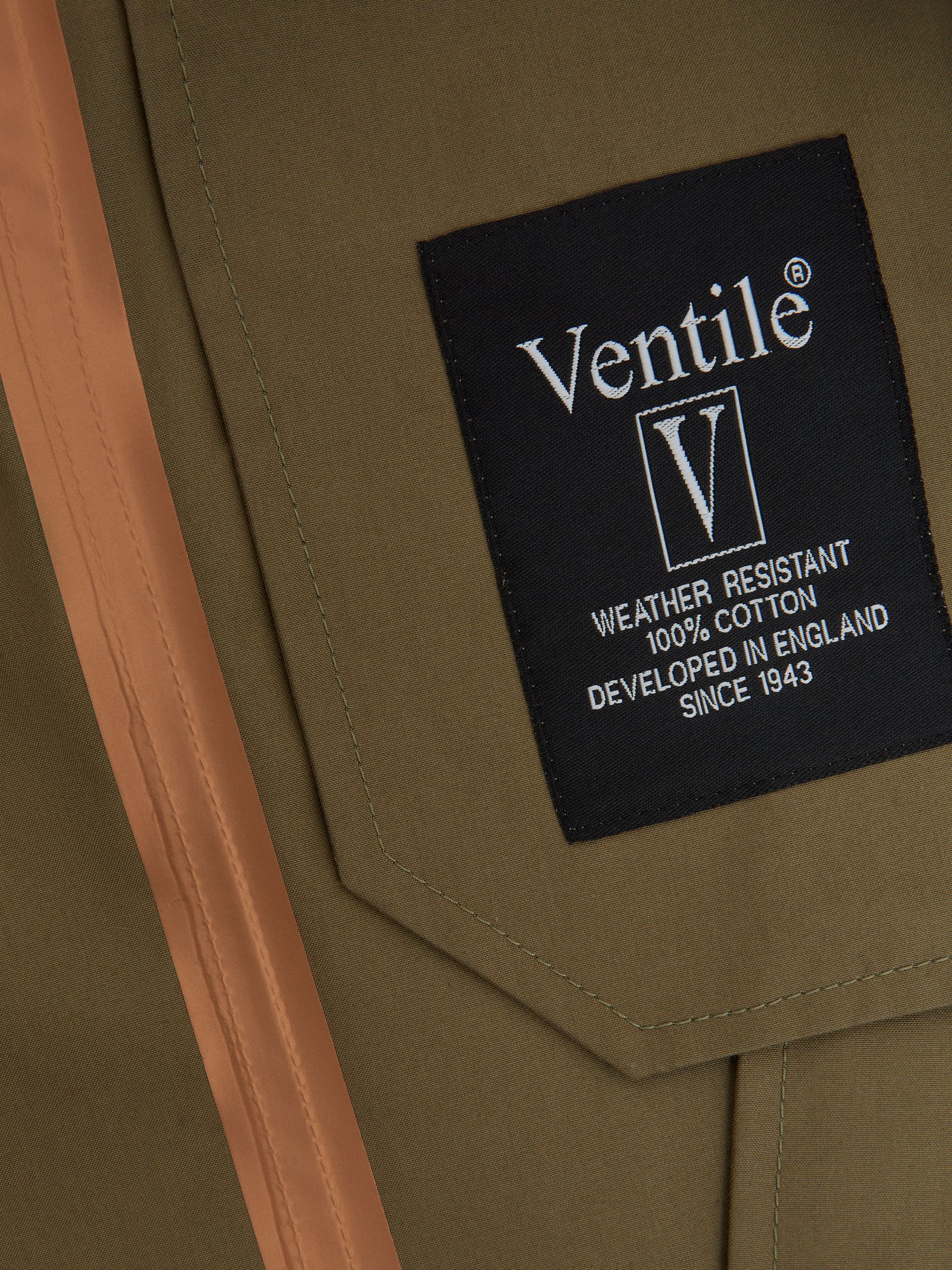 Private White Mid-Length Trench Coat in Sage - Image 12 of 12