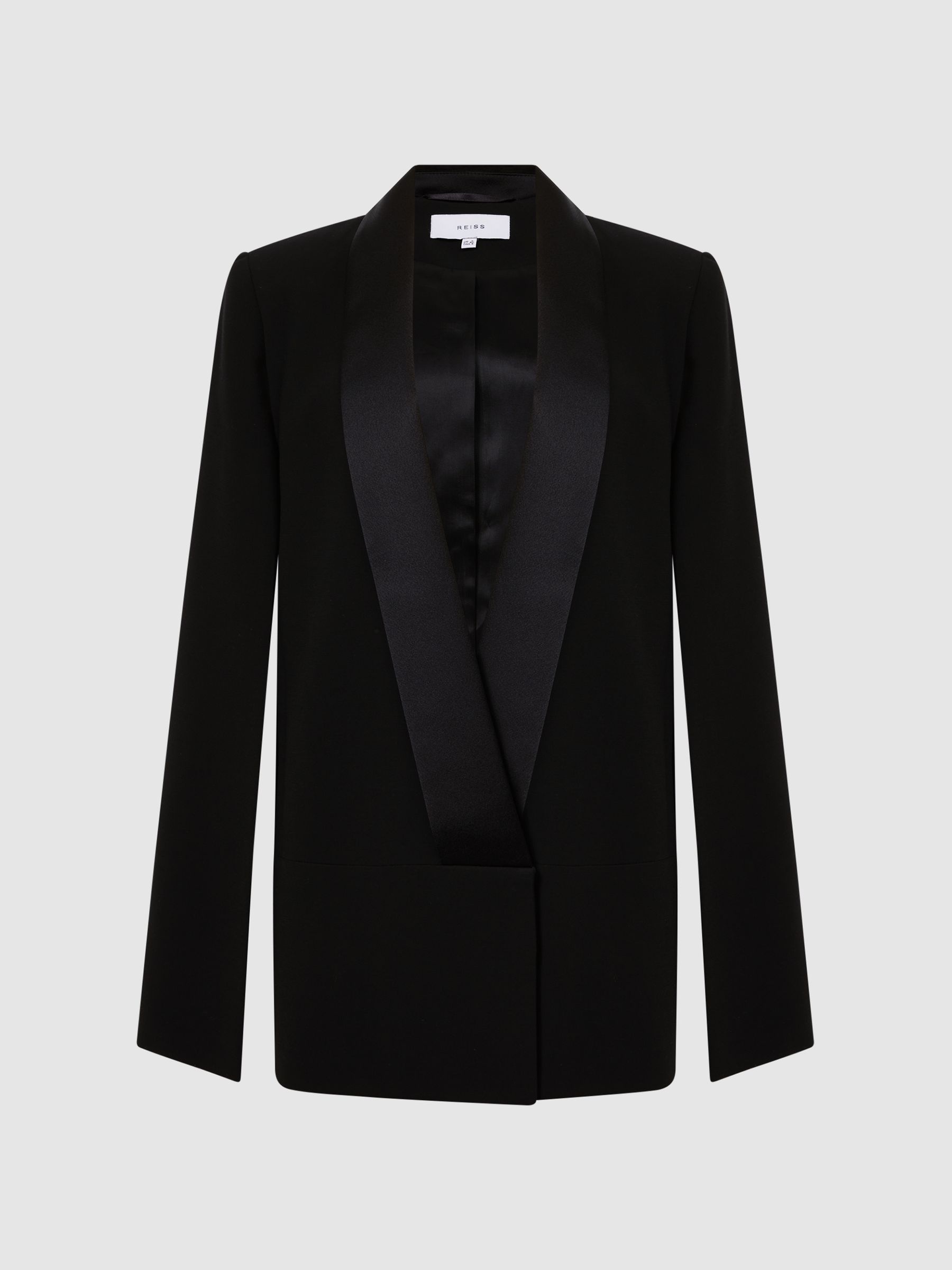 Tuxedo Cape Blazer in Black - Image 2 of 7