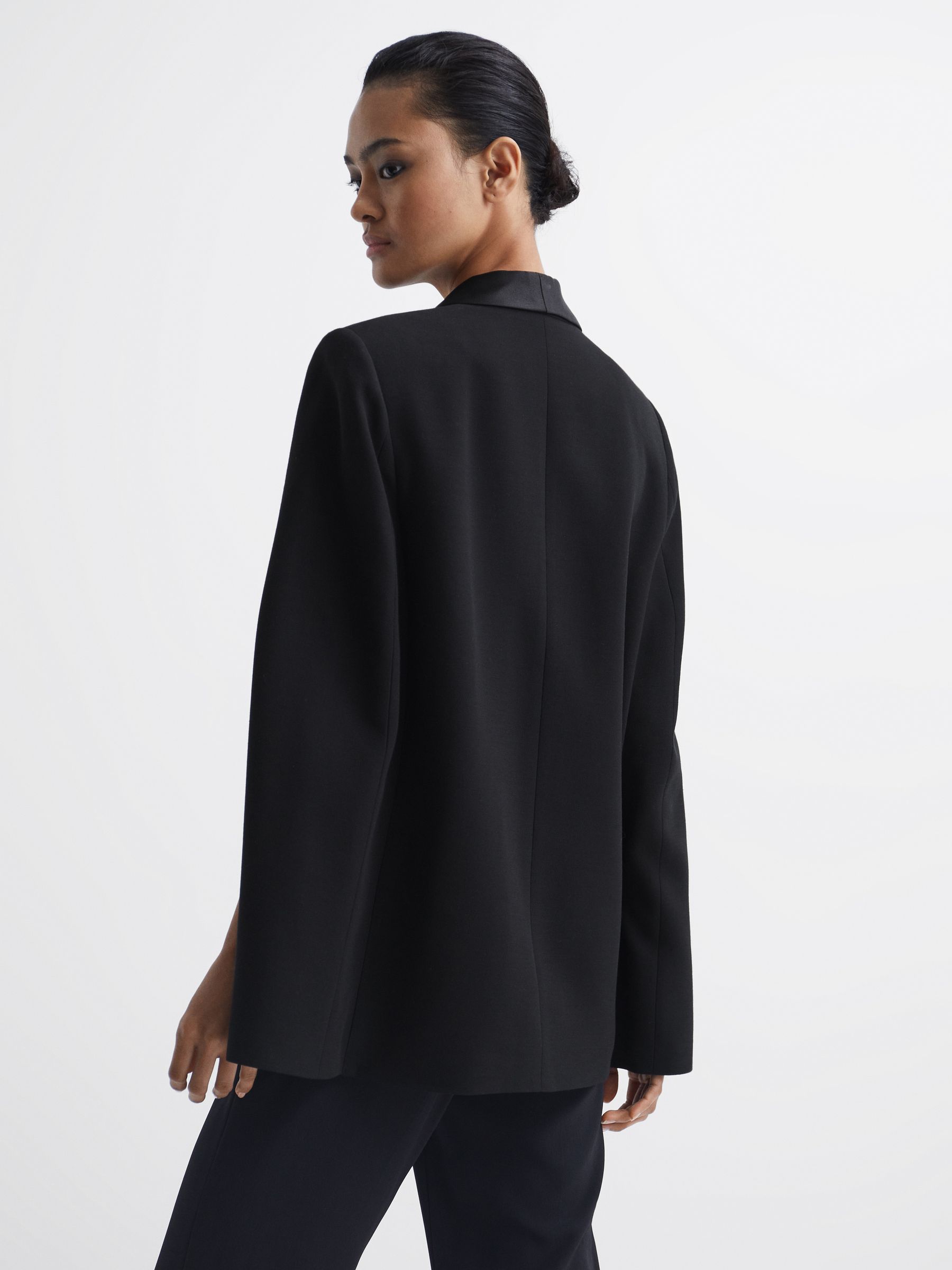 Tuxedo Cape Blazer in Black - Image 5 of 7