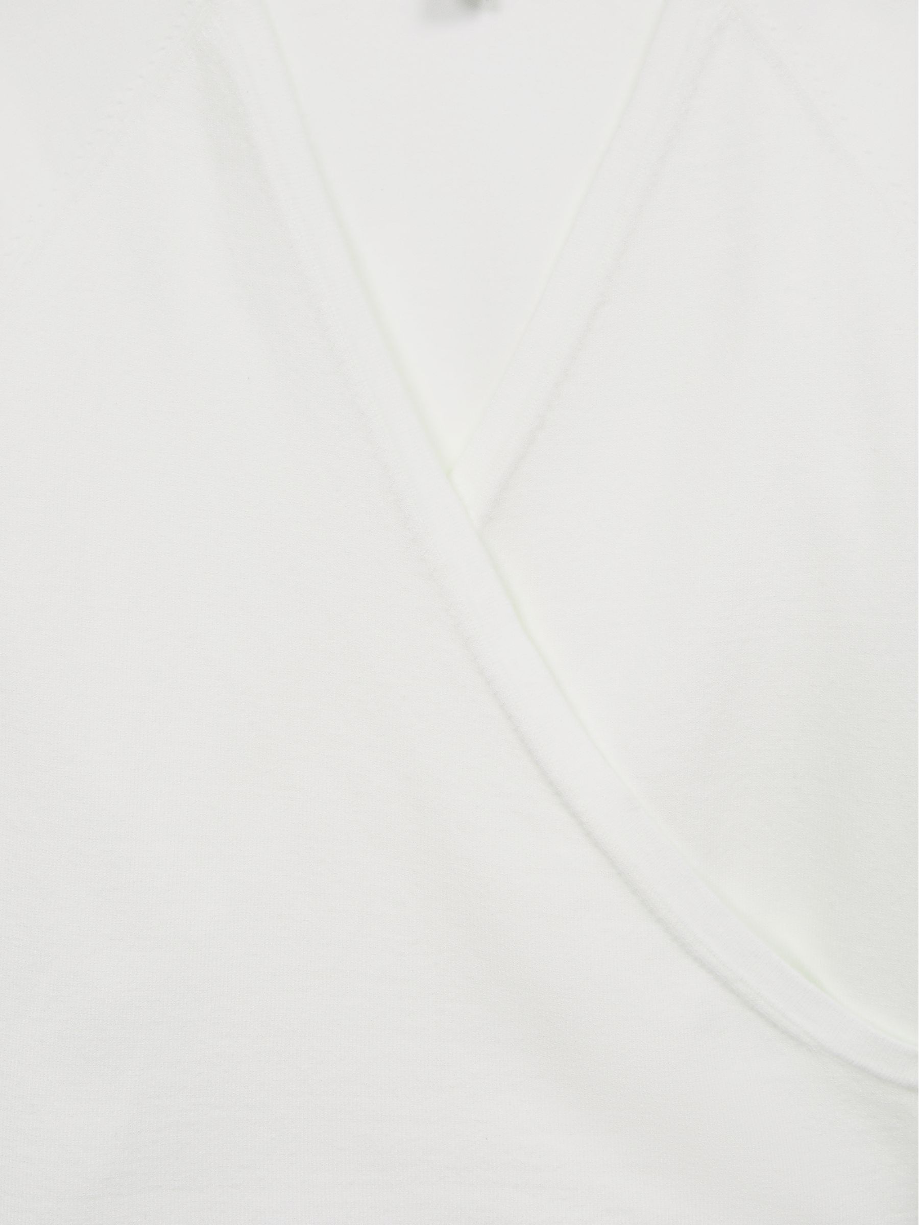 Junior V-Neck Wrap Cardigan in Ivory - Image 6 of 6