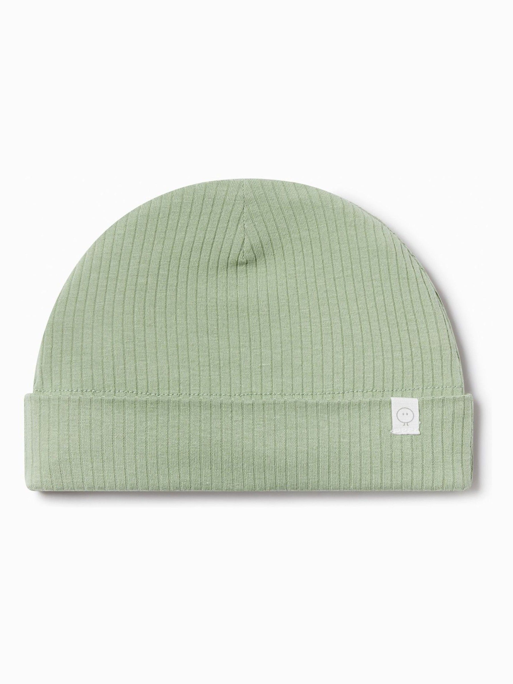 MORI Green Stretch Baby Hat - Image 1 of 1