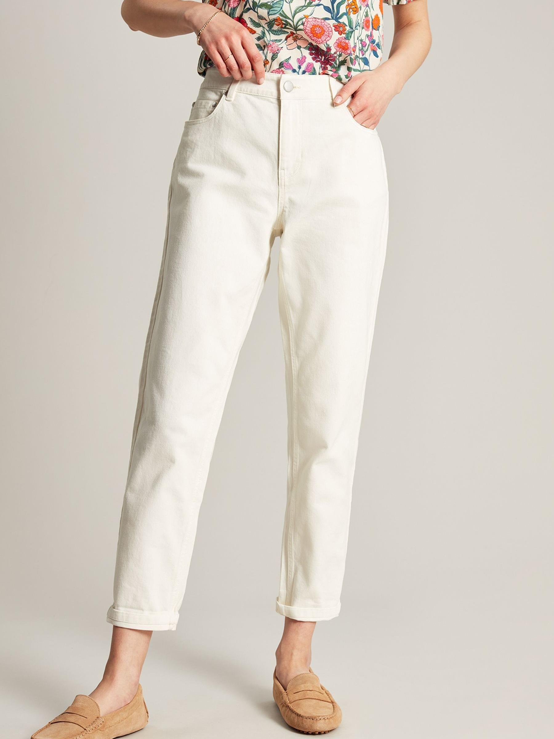 Simone Cream Girlfriend Jeans - Image 1 of 1