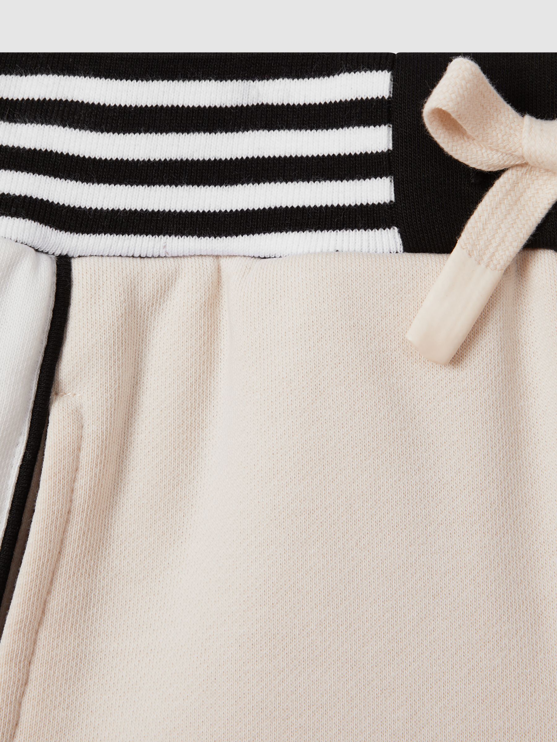 4-9 yrs Cotton Blend Elasticated Waist Shorts in Ivory - Image 4 of 4
