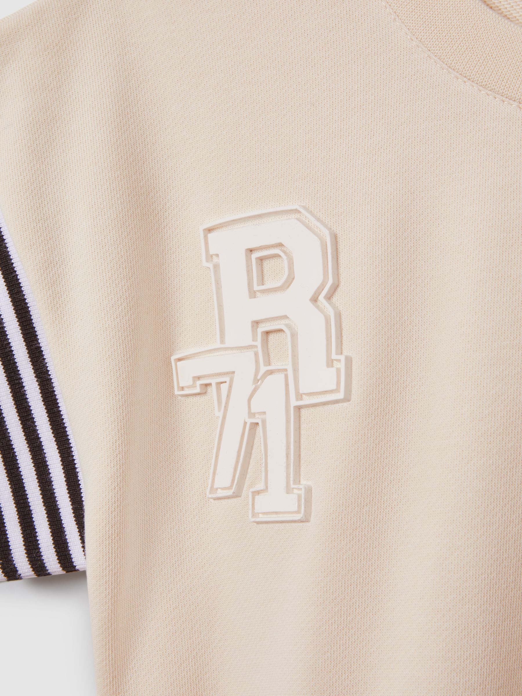 Teen Cotton Blend Logo Dress in Ivory - Image 4 of 4