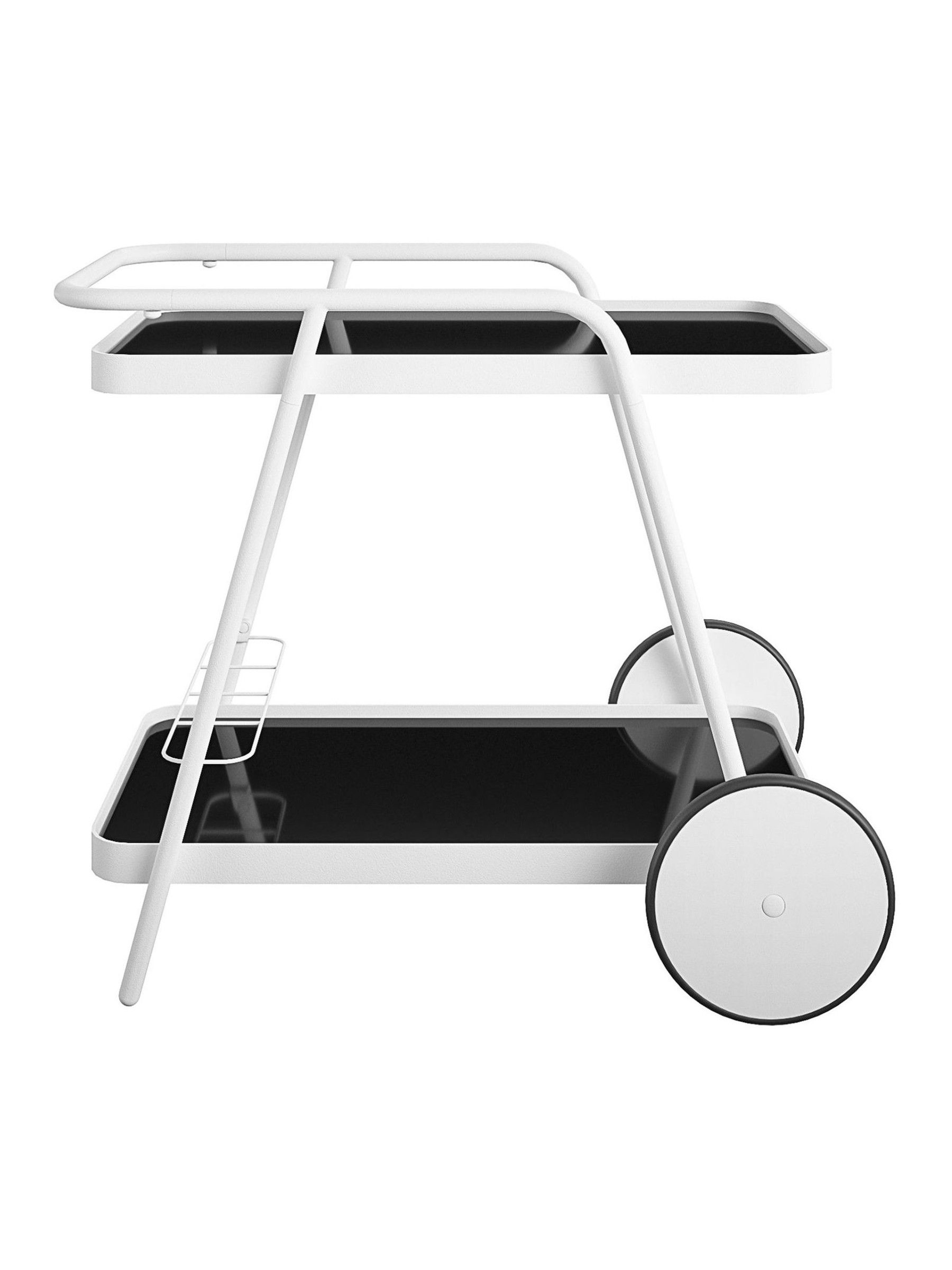 Novogratz White Outdoor Garden Barbie Bar Cart - Image 2 of 4