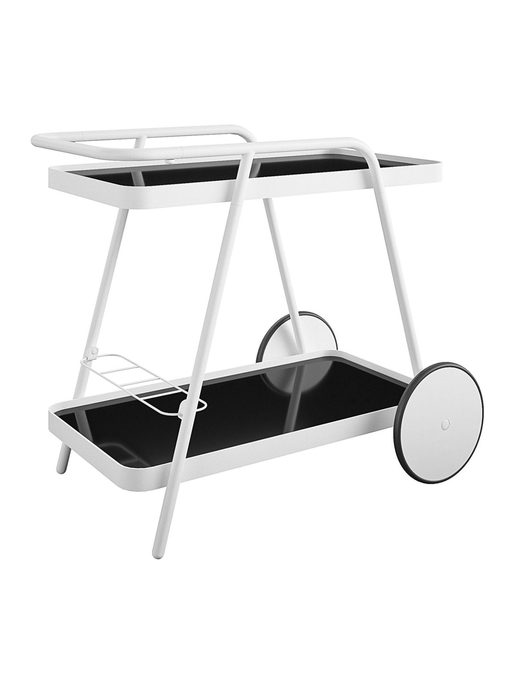 Novogratz White Outdoor Garden Barbie Bar Cart - Image 3 of 4