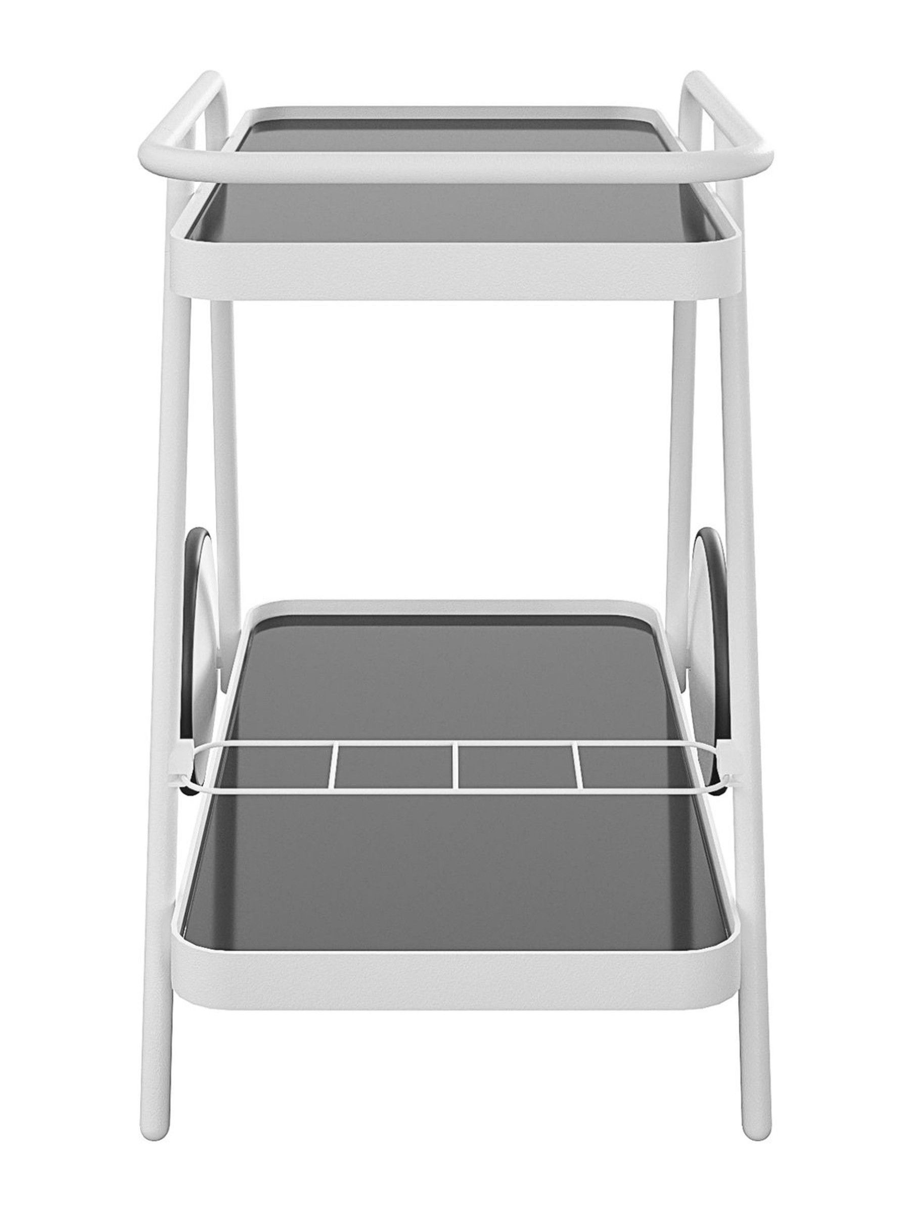 Novogratz White Outdoor Garden Barbie Bar Cart - Image 4 of 4
