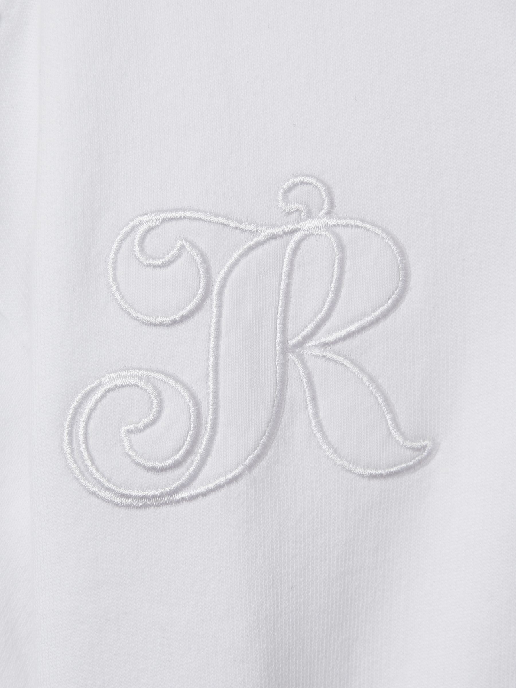 4-9 yrs Cotton Cropped Polo Shirt in Ivory - Image 4 of 4