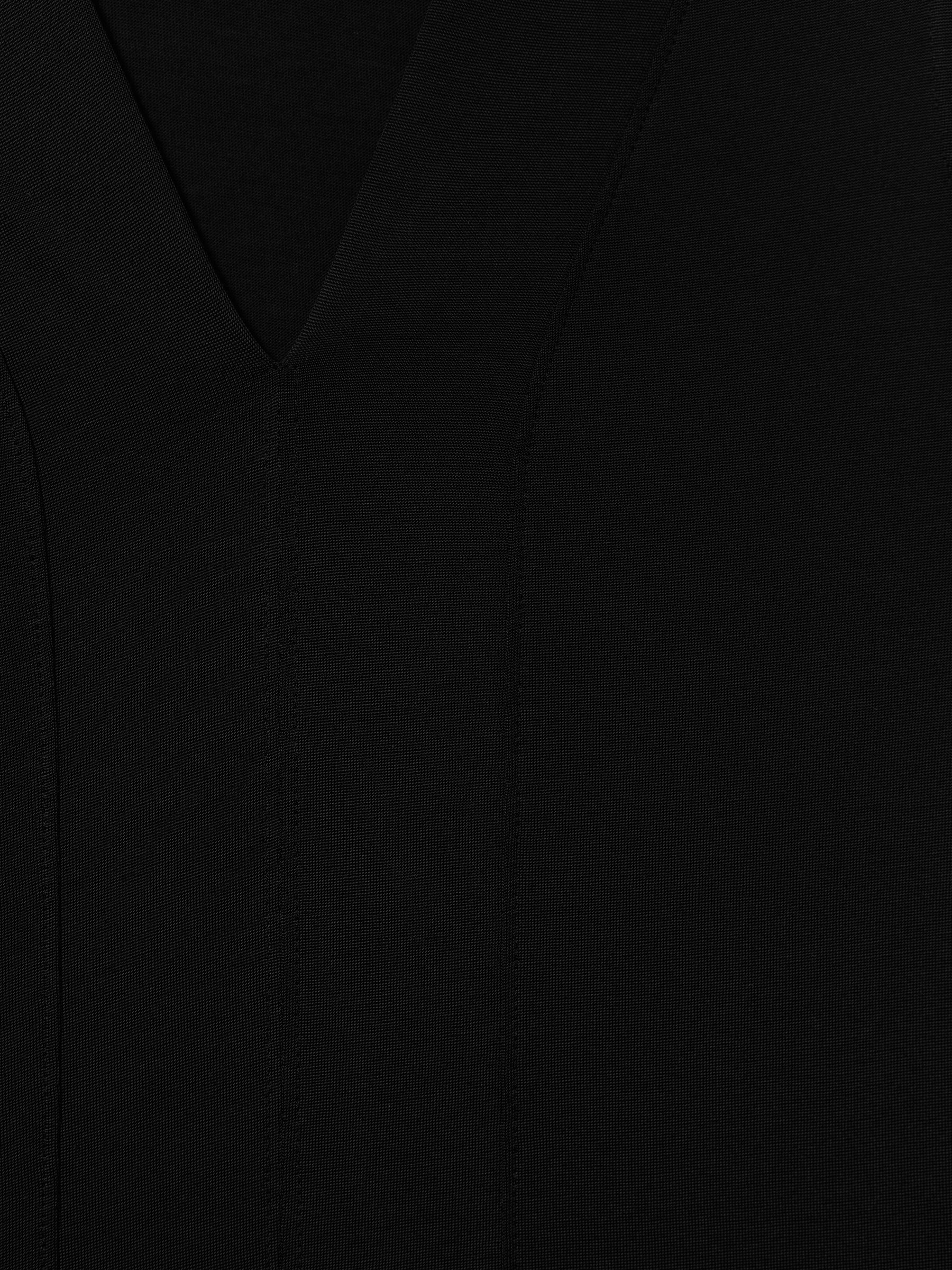 V-Neck Shell Top in Black - Image 7 of 7