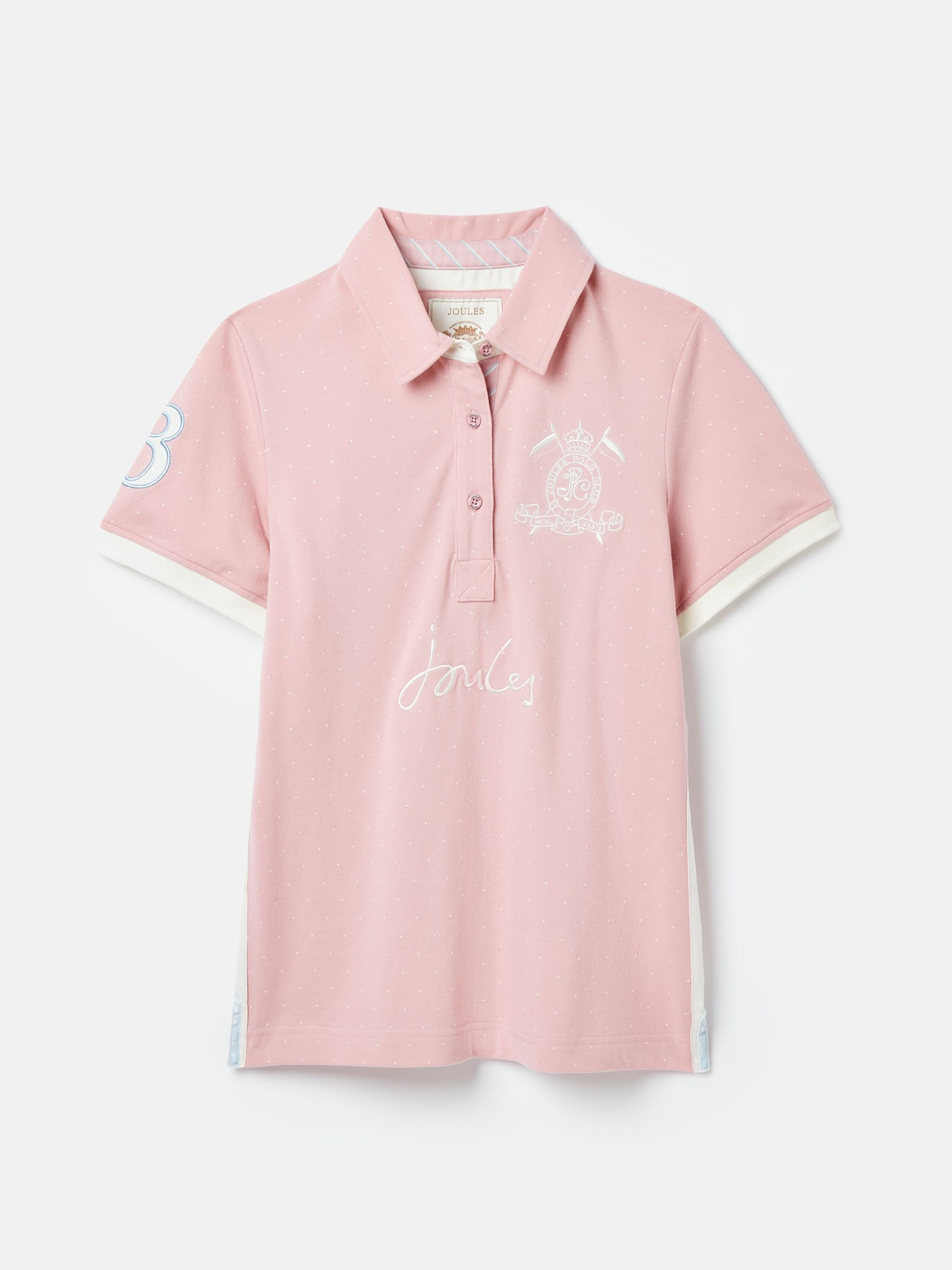 Beaufort Pink Short Sleeve Cotton Polo Shirt - Image 7 of 7