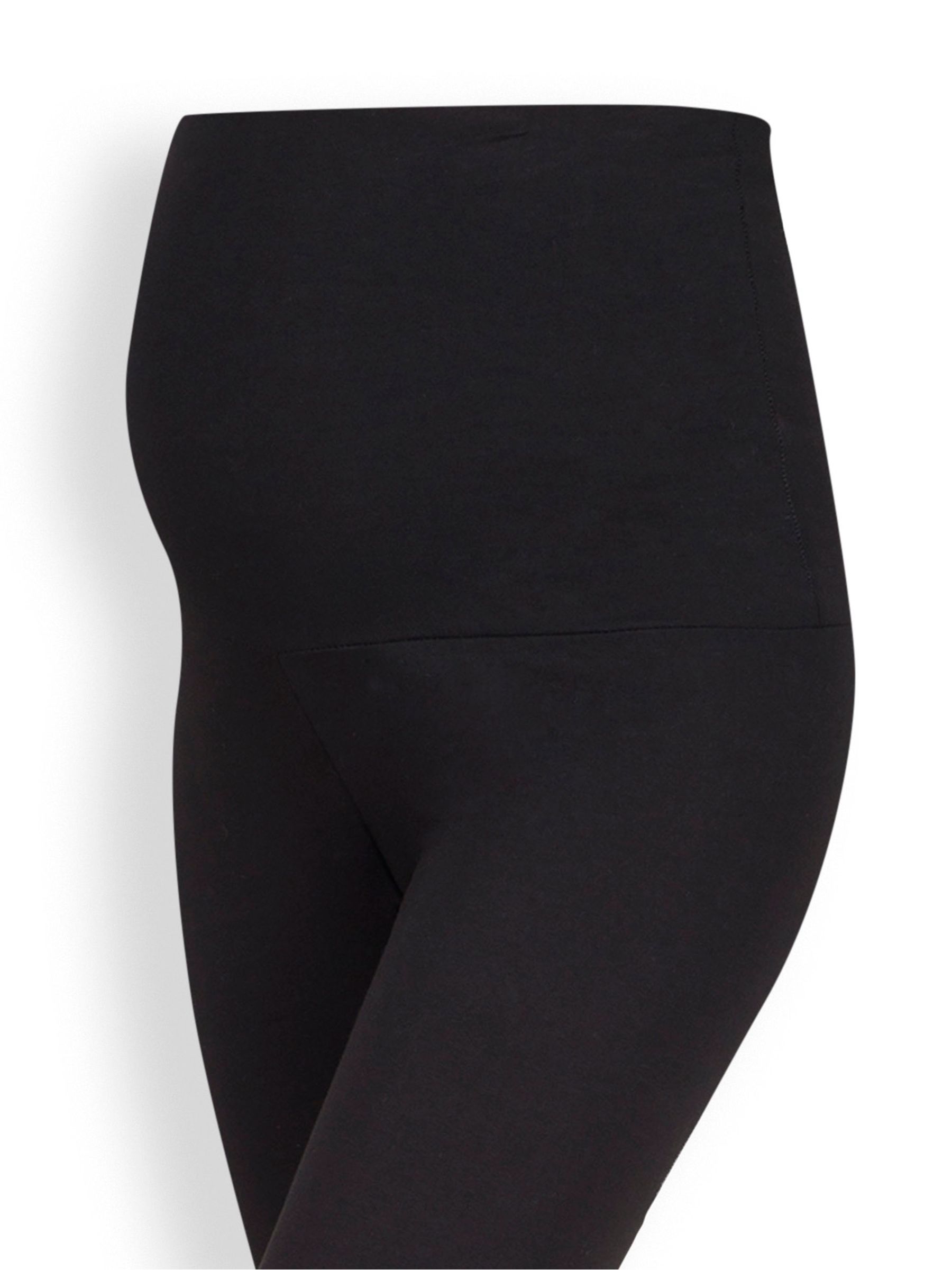 Black Cotton Rich Maternity Leggings 2-Pack - Image 2 of 3