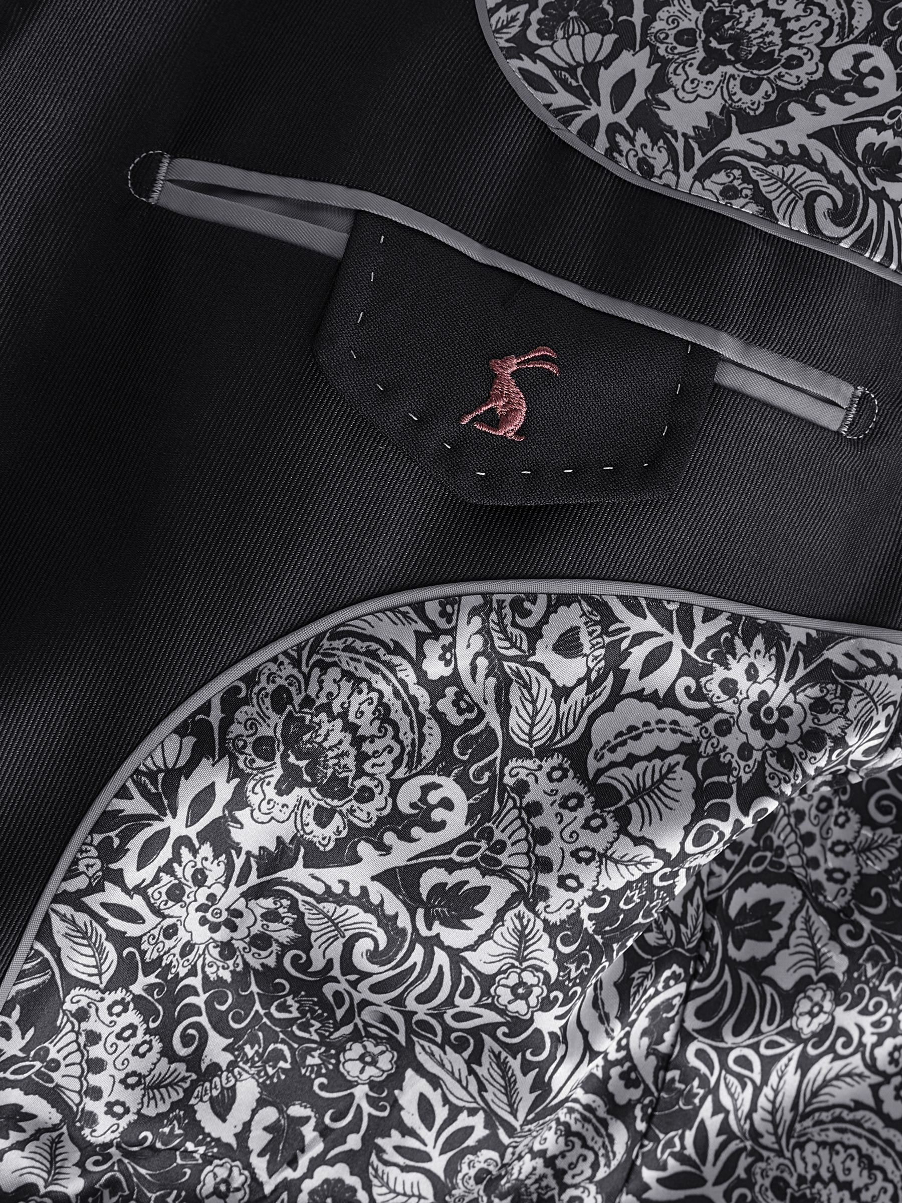 Black Slim Fit Tuxedo Suit Jacket - Image 11 of 12