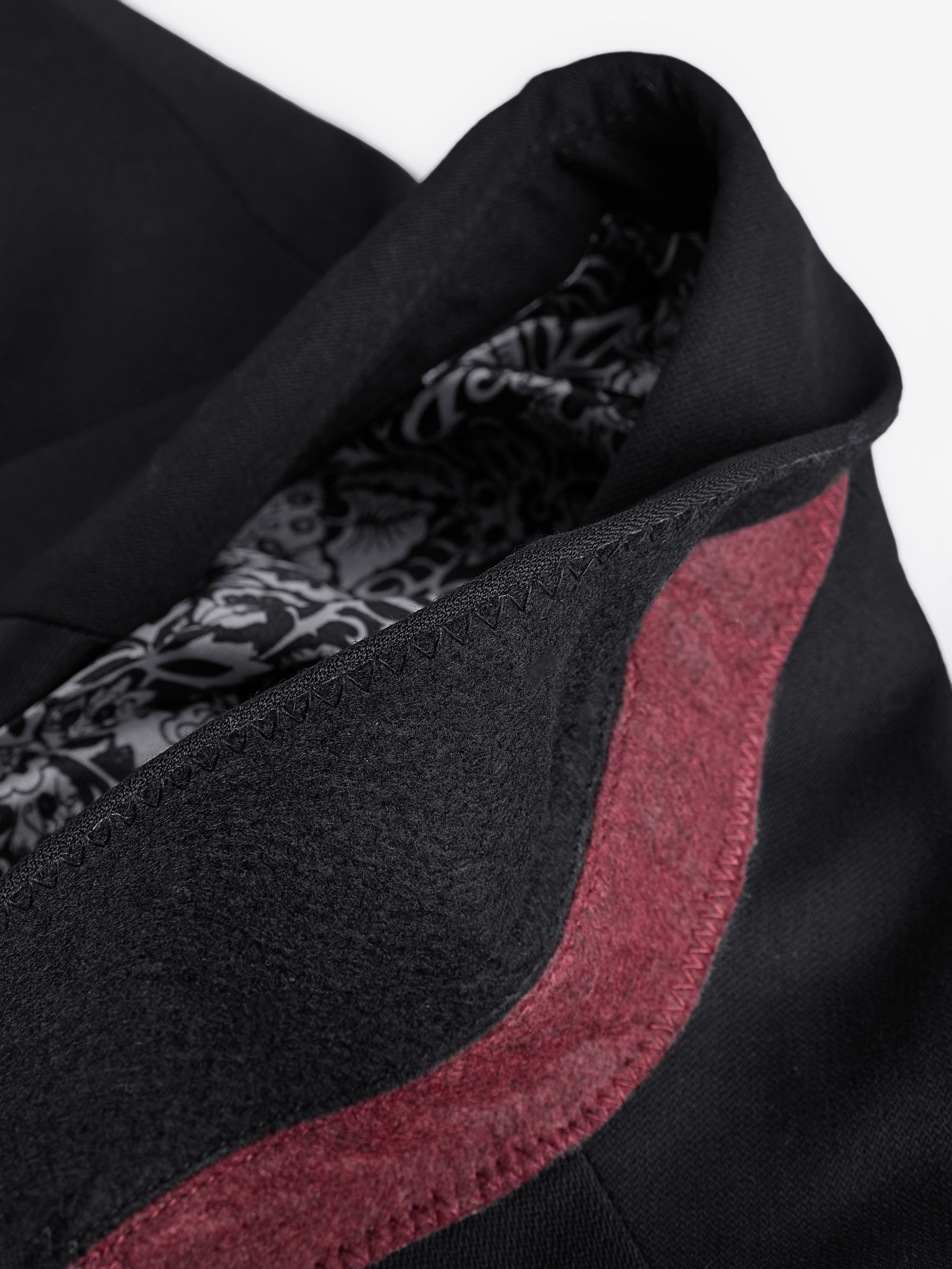 Black Slim Fit Tuxedo Suit Jacket - Image 4 of 4