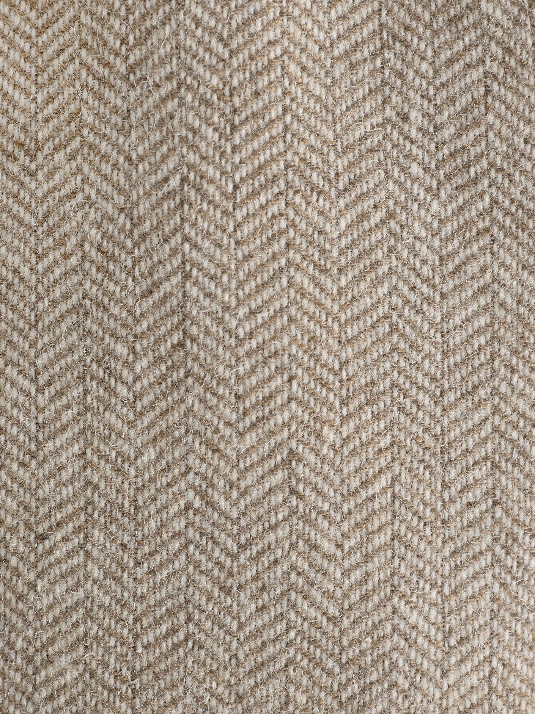Oatmeal Herringbone Texture Slim Fit Blazer - Image 13 of 13