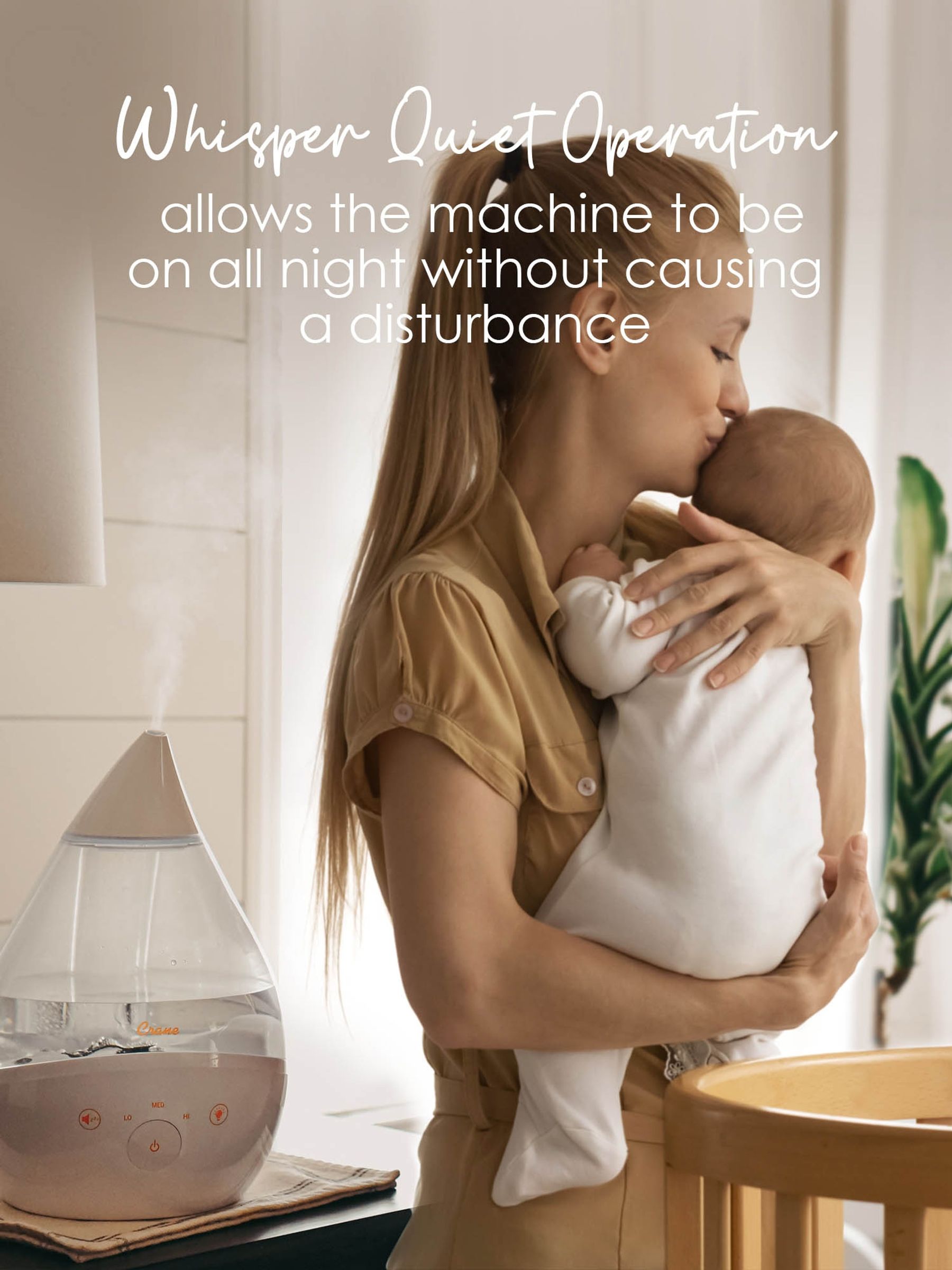 Crane 4-in-1 Top Fill Humidifier with Sound Machine - Image 7 of 8