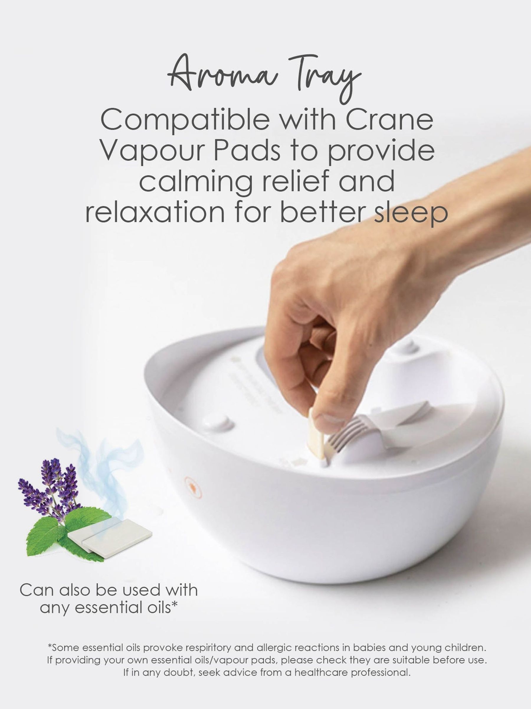 Crane 4-in-1 Top Fill Humidifier with Sound Machine - Image 8 of 8
