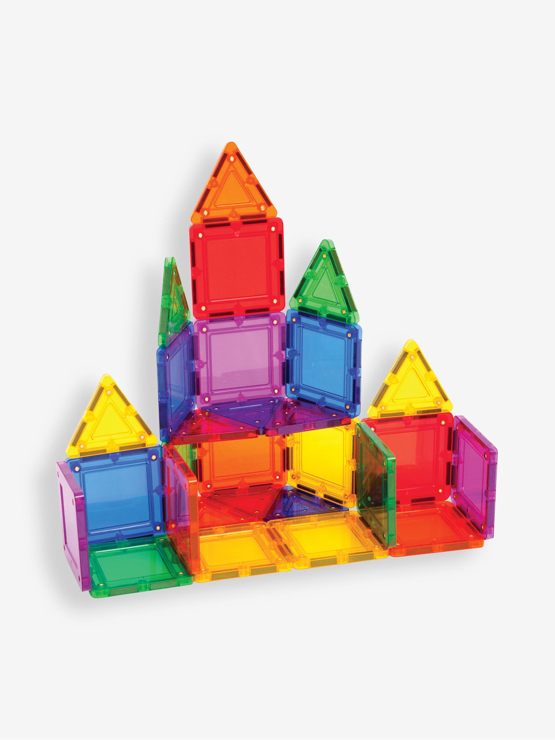 Tileblox Rainbow 30 Piece Magnetic Tile Construction Set - Image 1 of 7