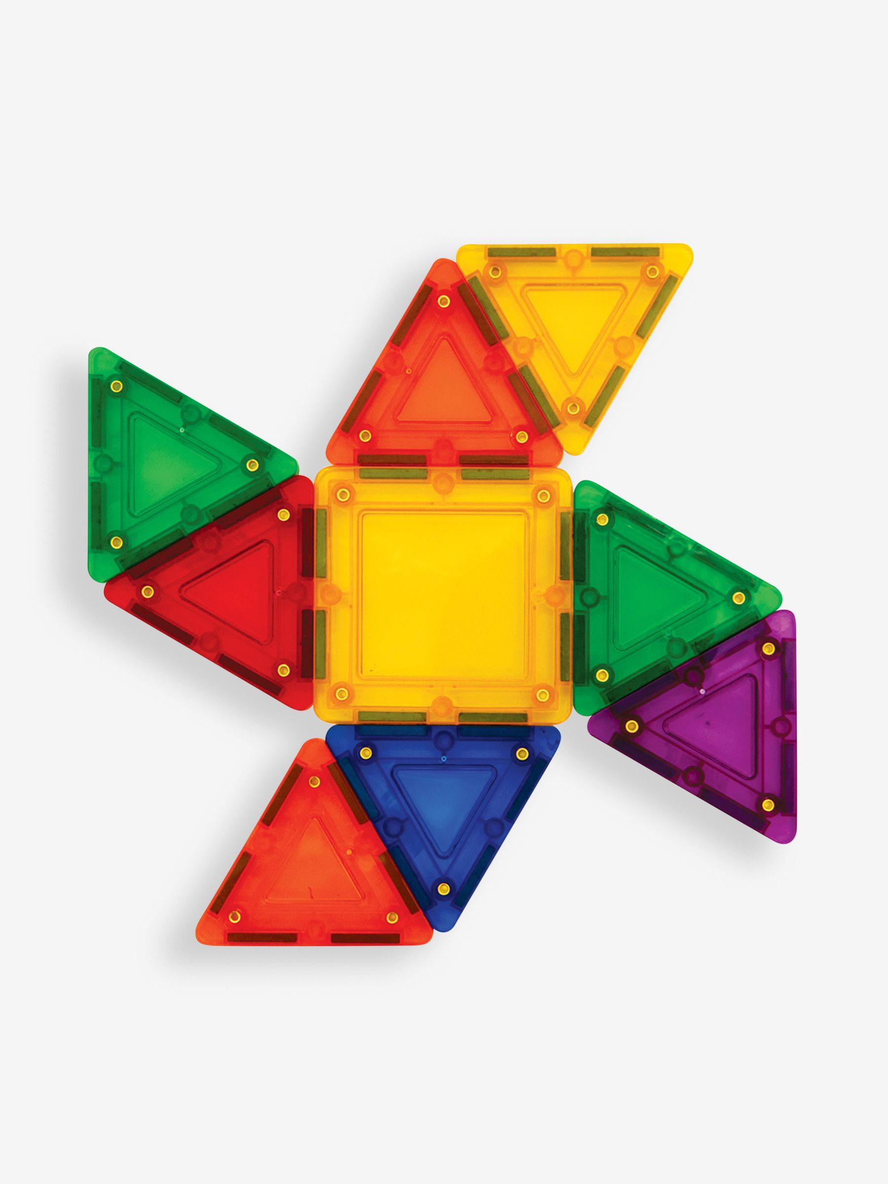 Tileblox Rainbow 30 Piece Magnetic Tile Construction Set - Image 6 of 7