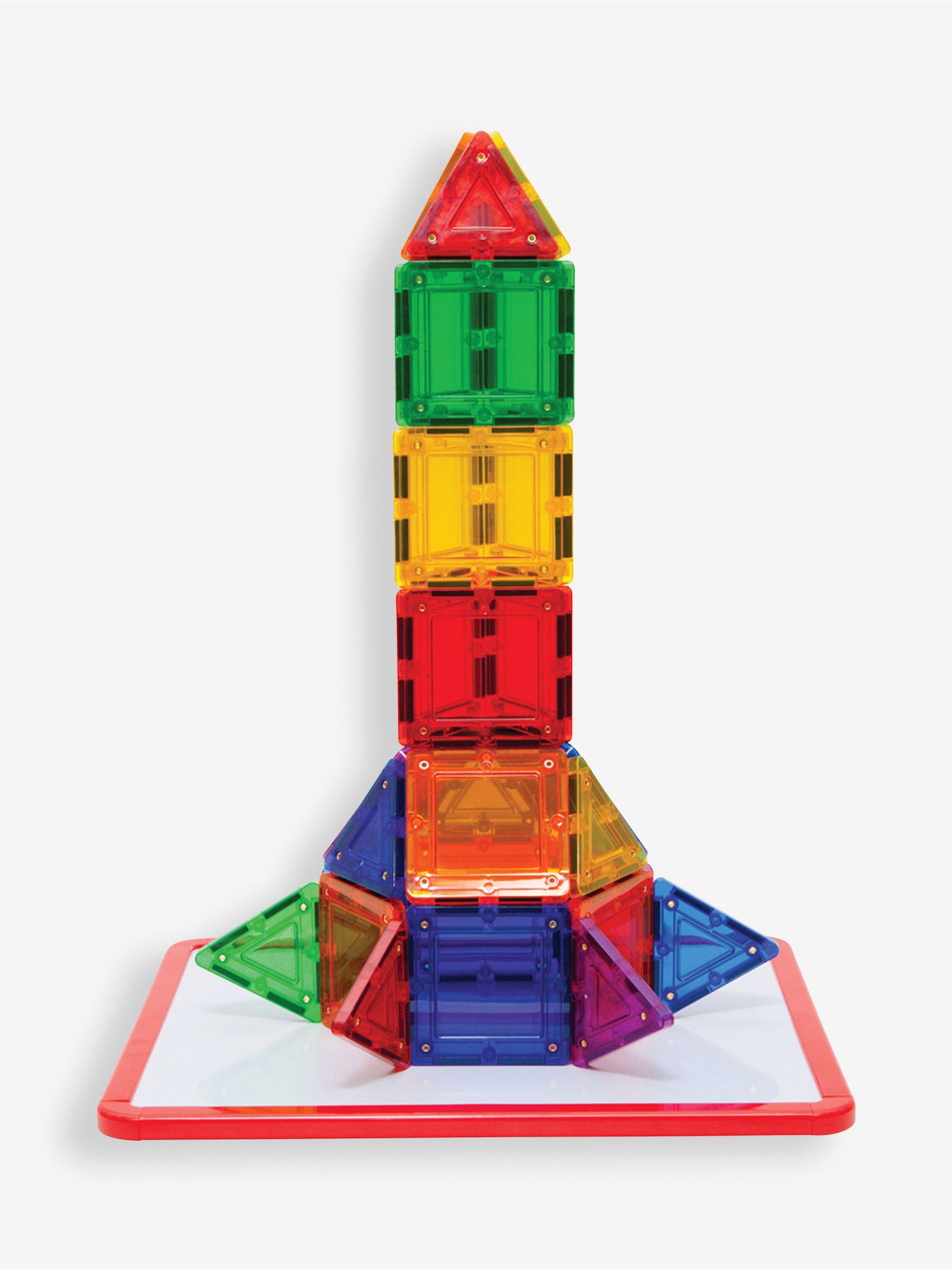 Tileblox Rainbow 30 Piece Magnetic Tile Construction Set - Image 7 of 7