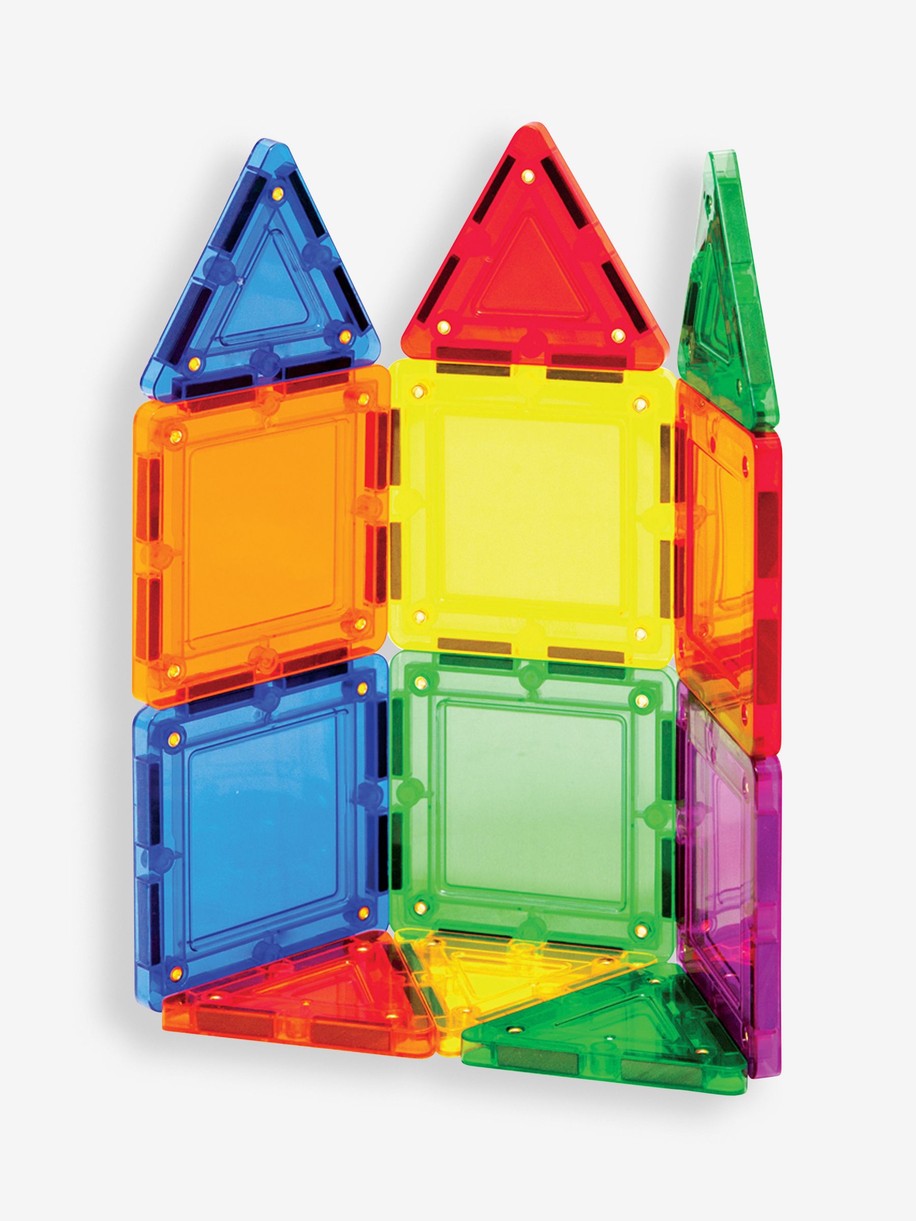 Tileblox Rainbow 14 Piece Magnetic Tile Construction Set - Image 3 of 6