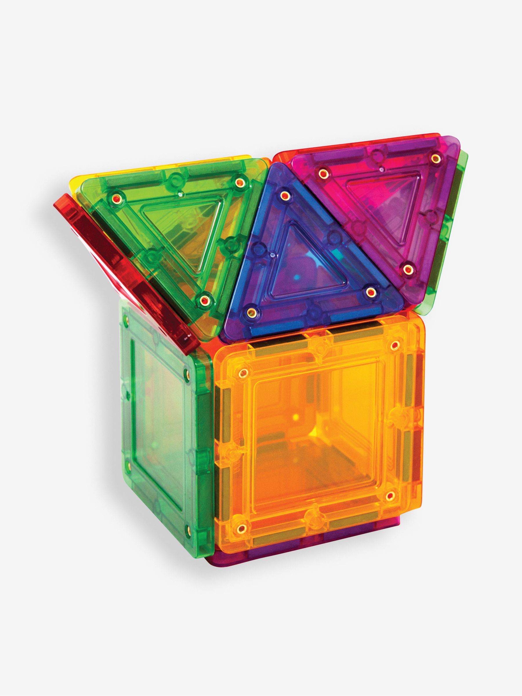 Tileblox Rainbow 14 Piece Magnetic Tile Construction Set - Image 4 of 6