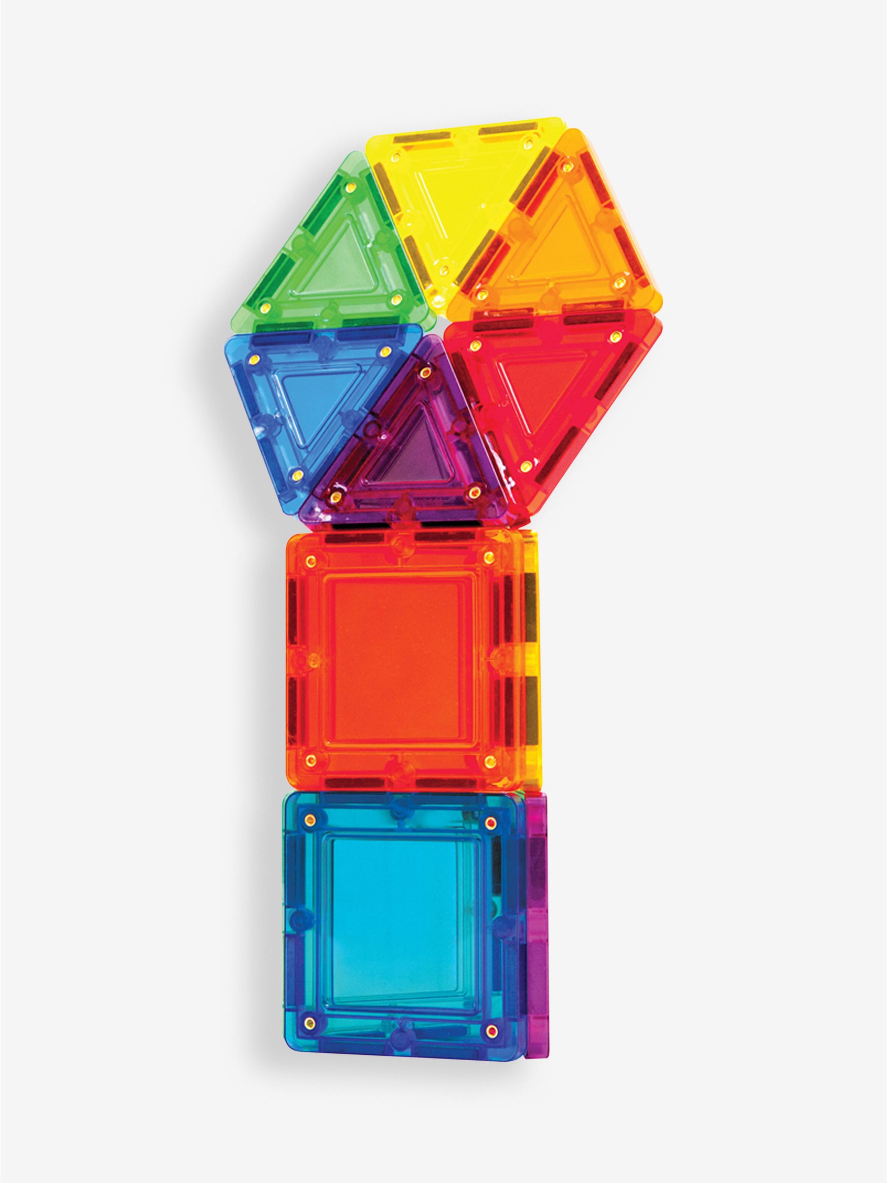 Tileblox Rainbow 14 Piece Magnetic Tile Construction Set - Image 6 of 6