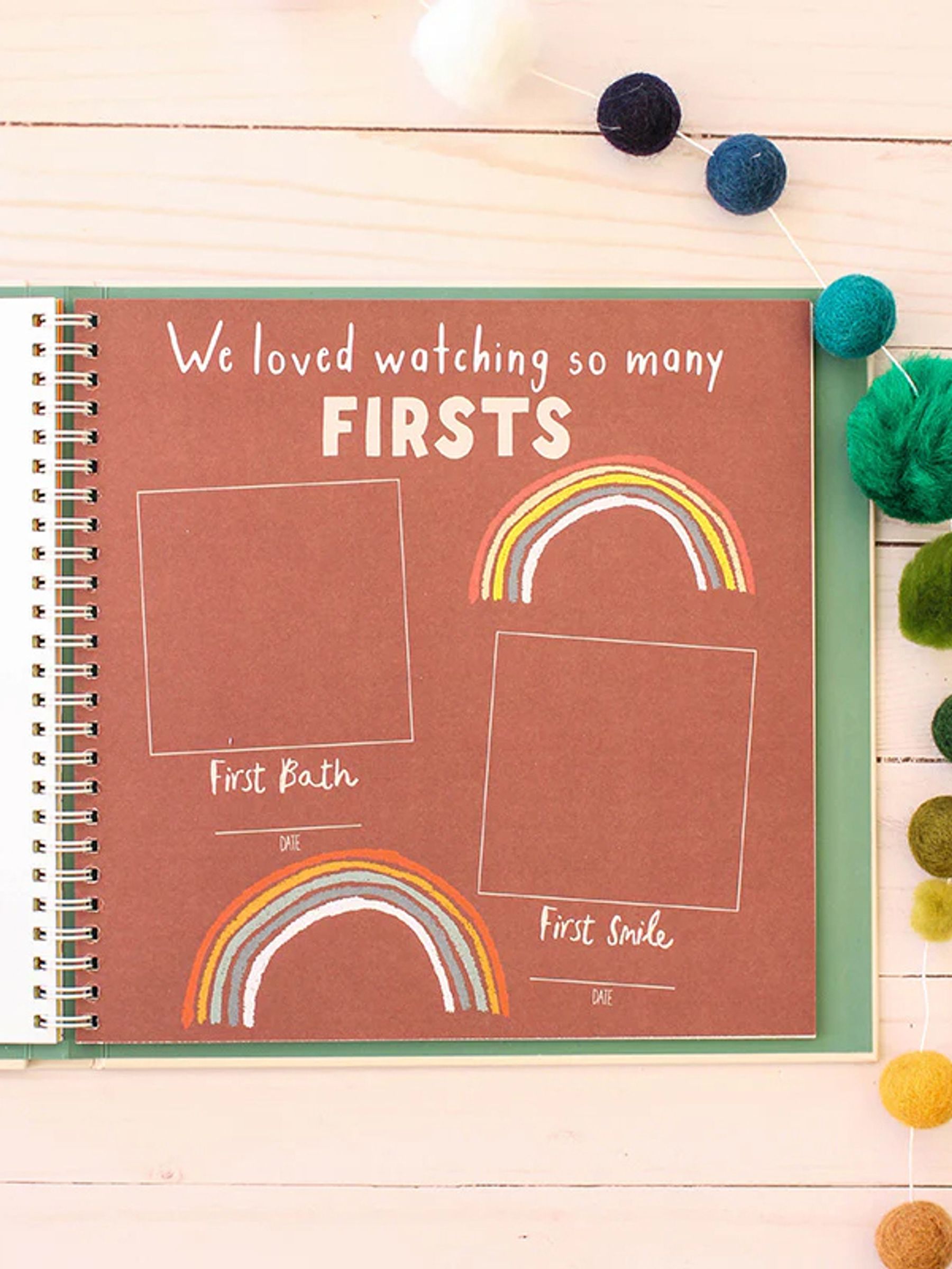 Lucy Darling Babys First Year Rainbow Memory Book - Image 4 of 4