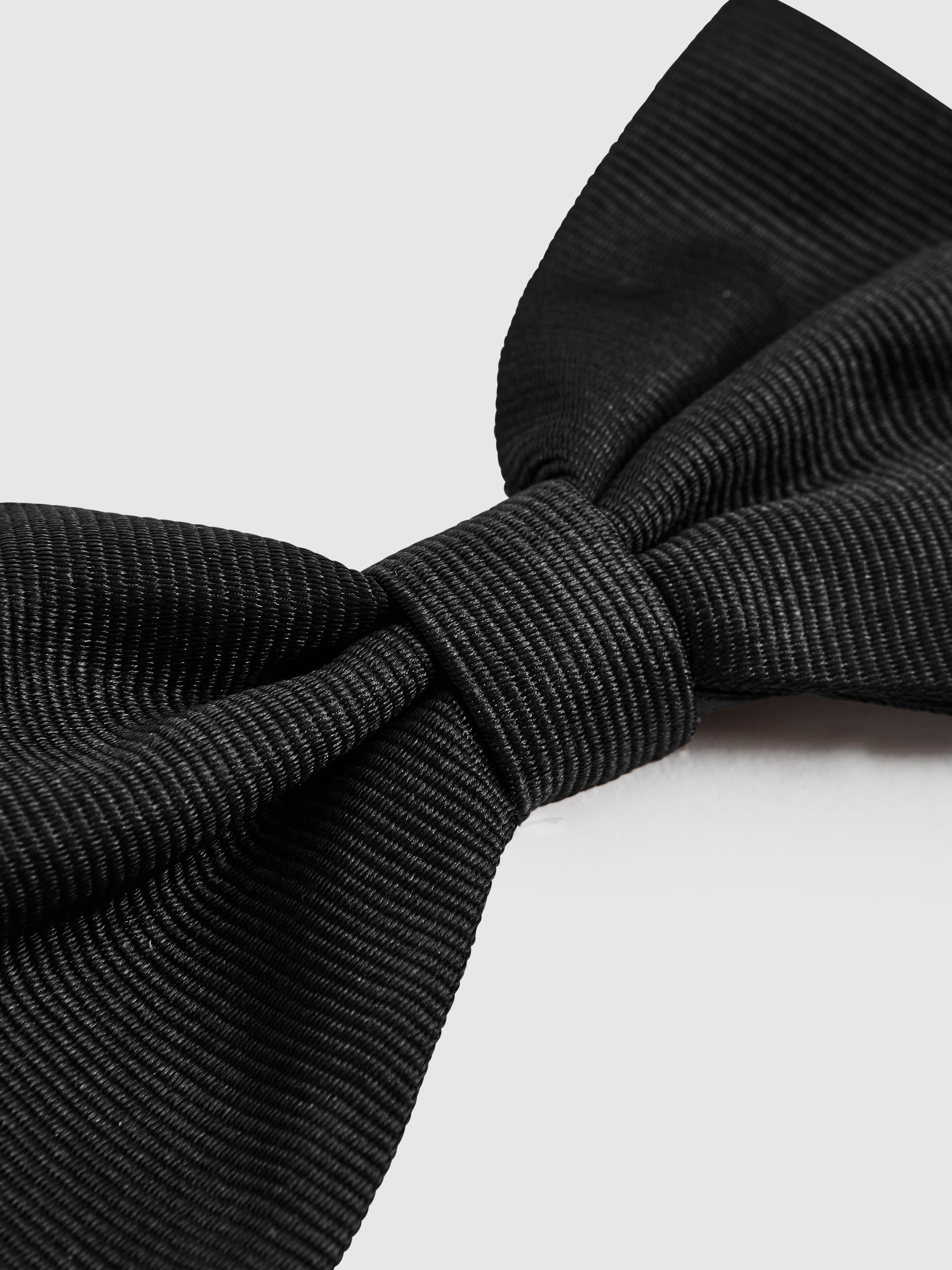 Silk Bow Tie in Black - Image 4 of 4